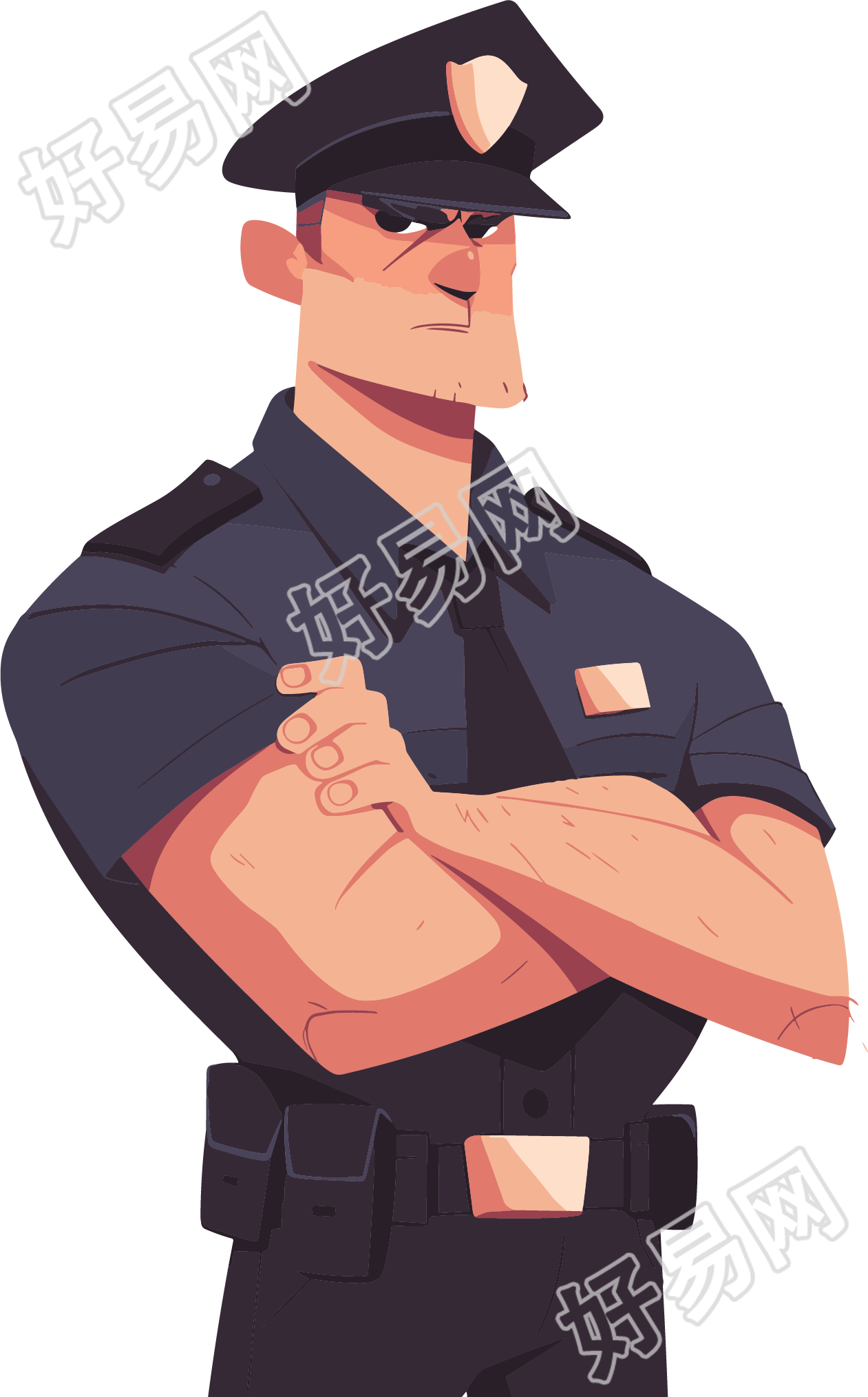 警察高清插画
