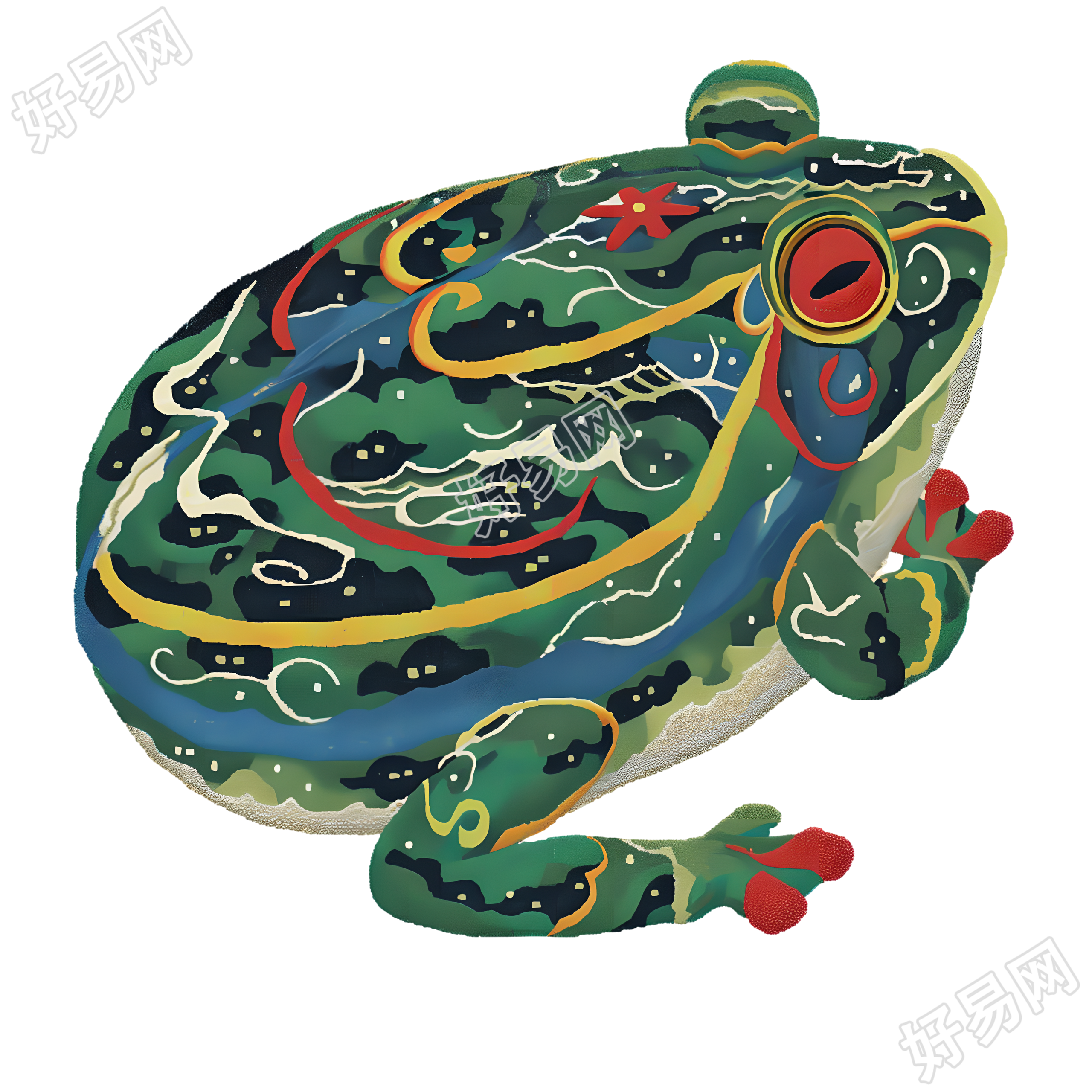 青蛙玩具复古素材