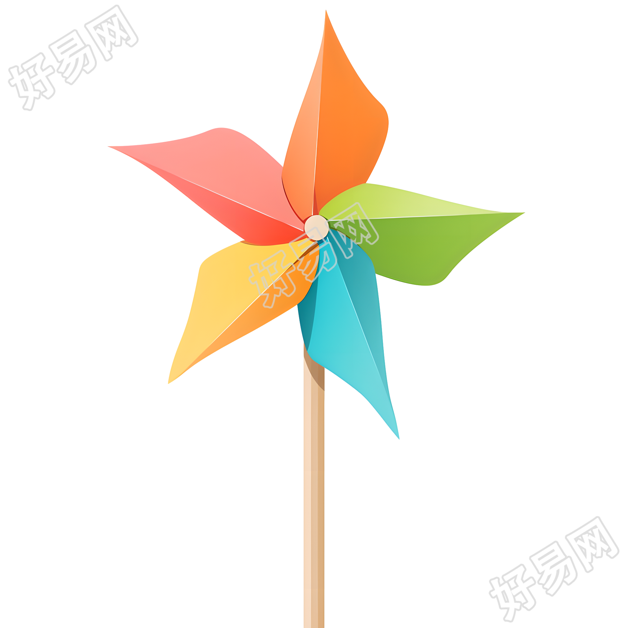 纸风车高清矢量插图