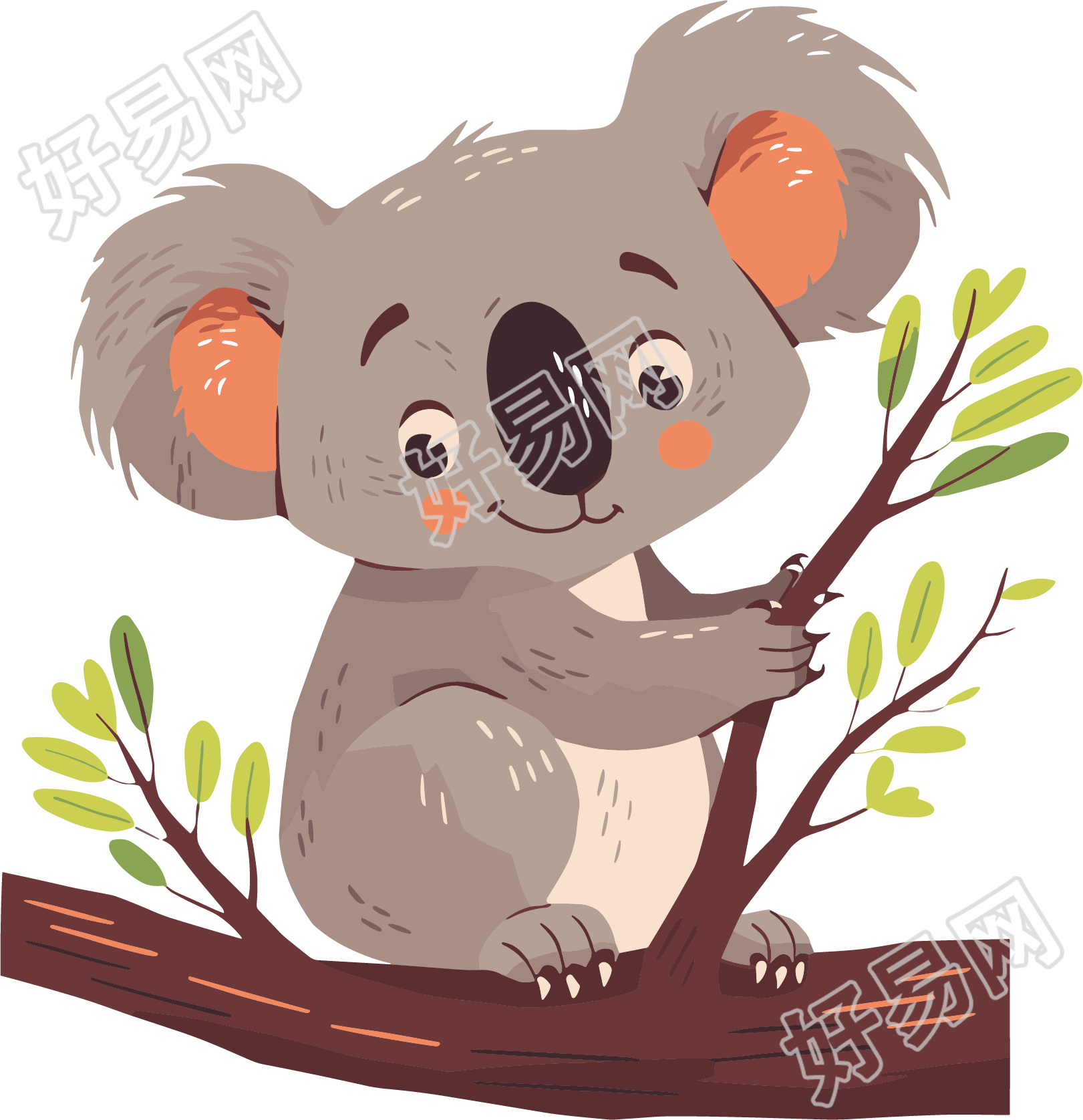 考拉透明背景插图