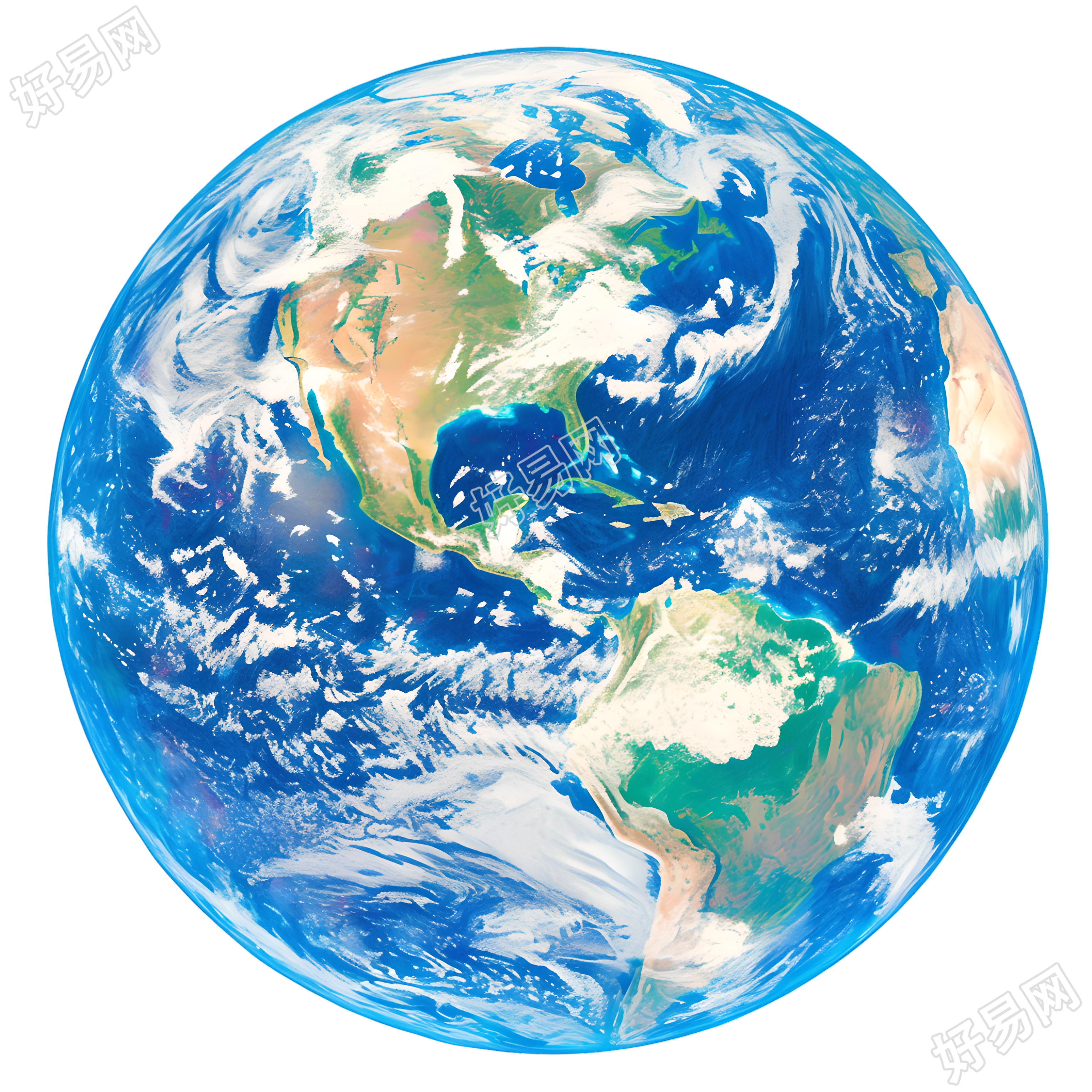 地球可商用插画