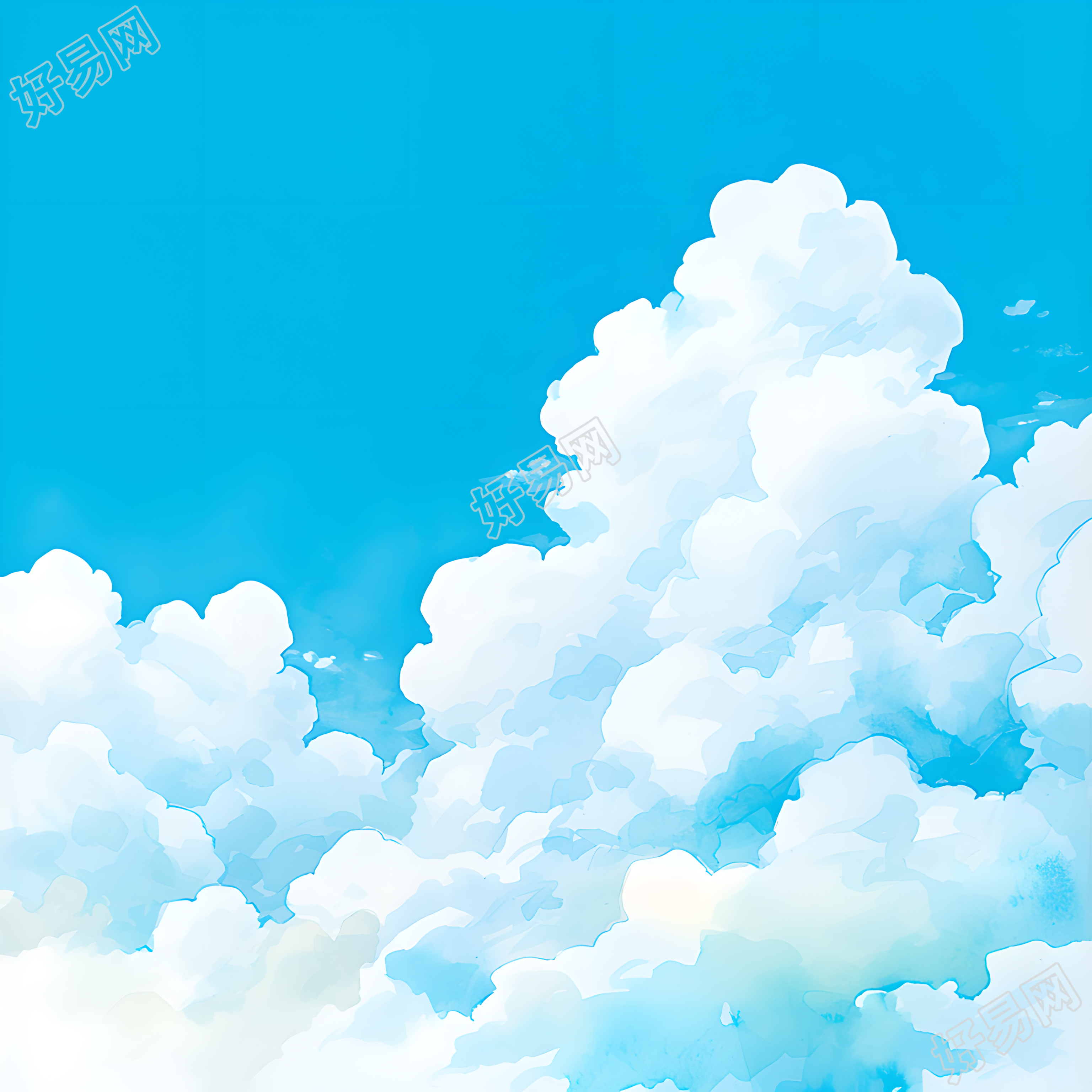 天空可商用插画