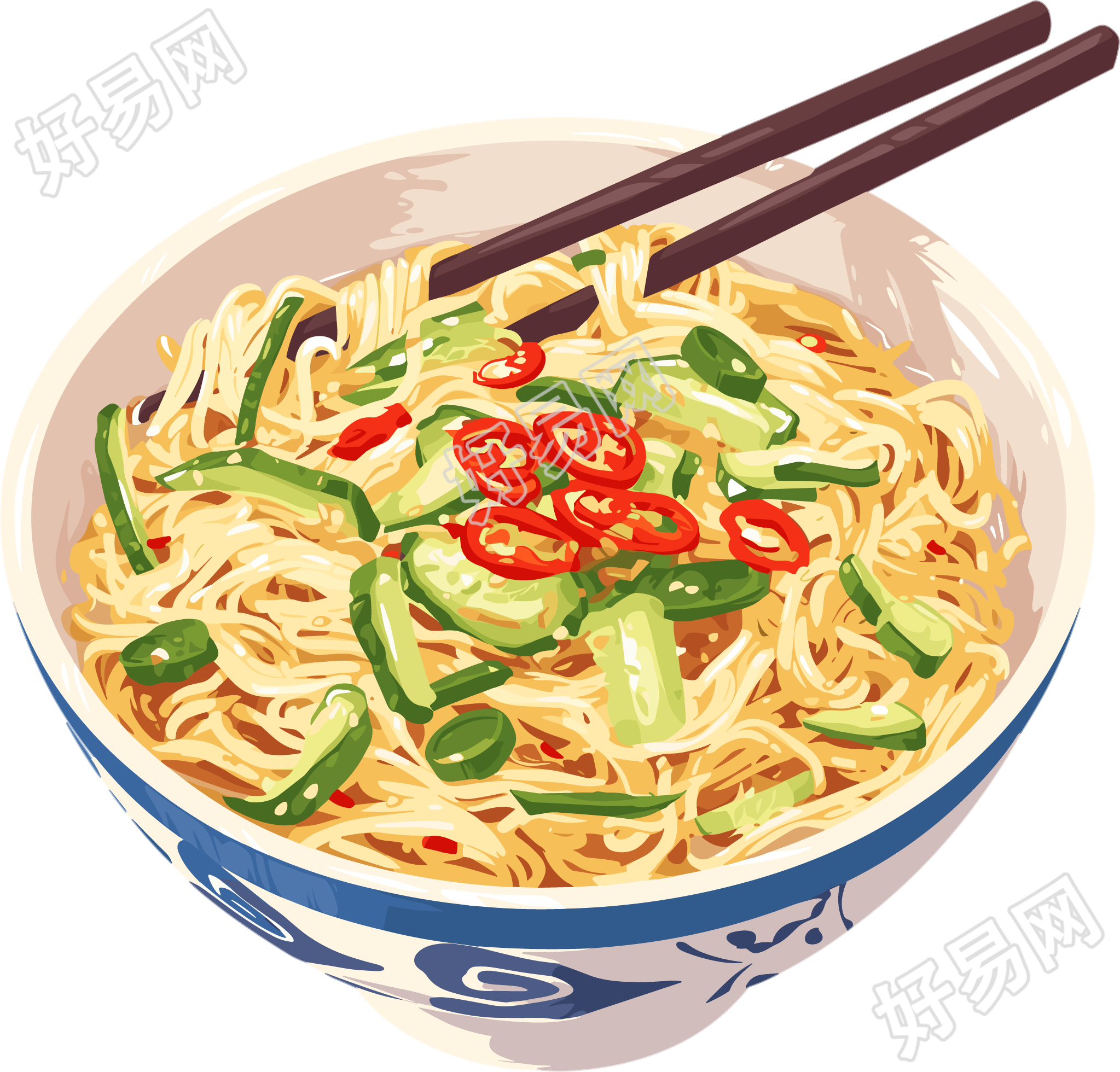 美味凉面插图