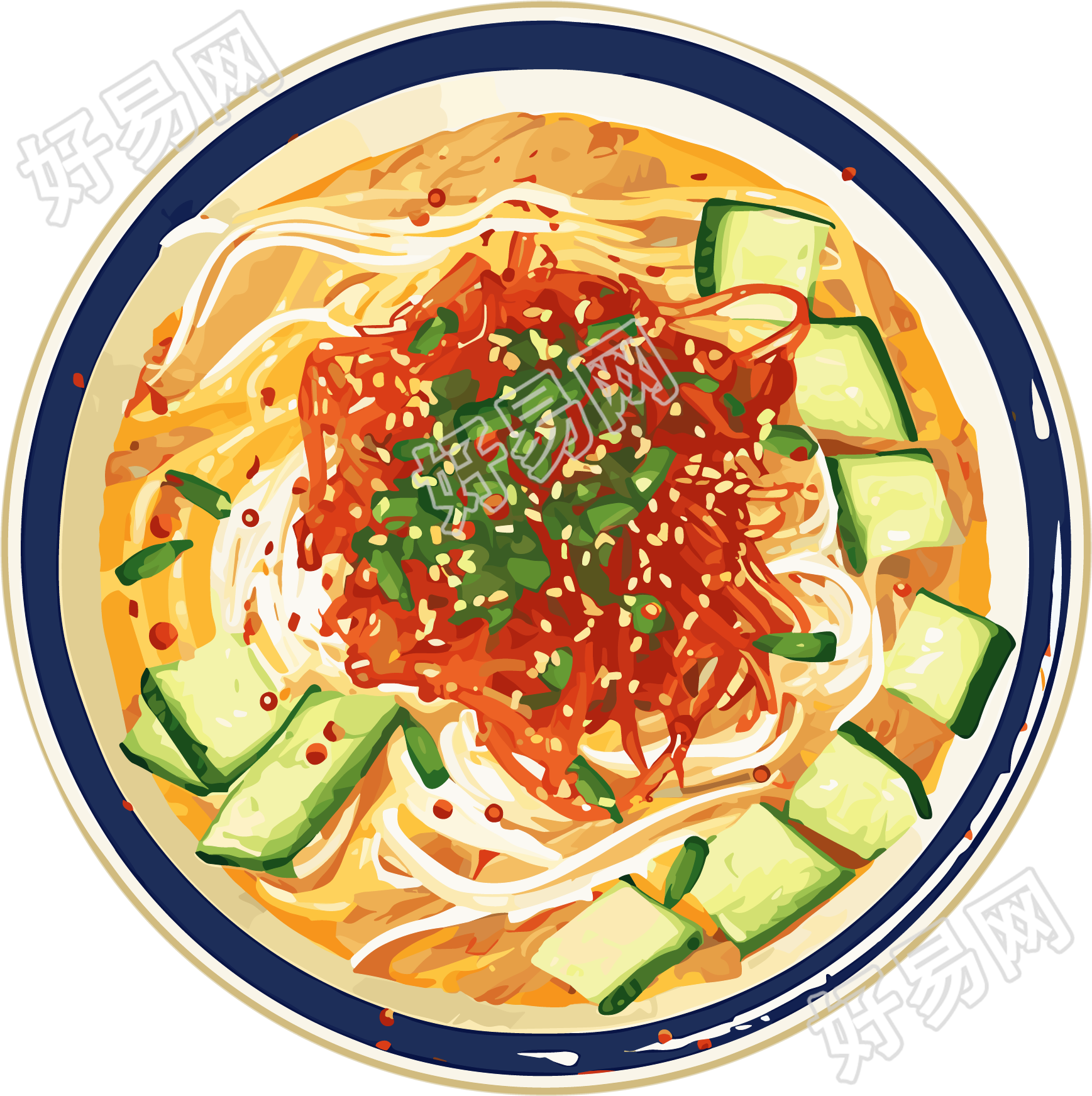 凉面创意素材