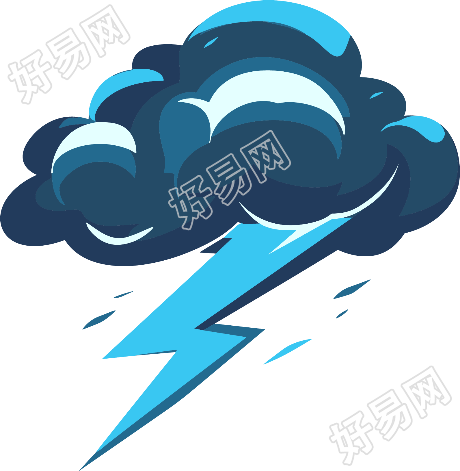 雷阵雨PNG图形素材