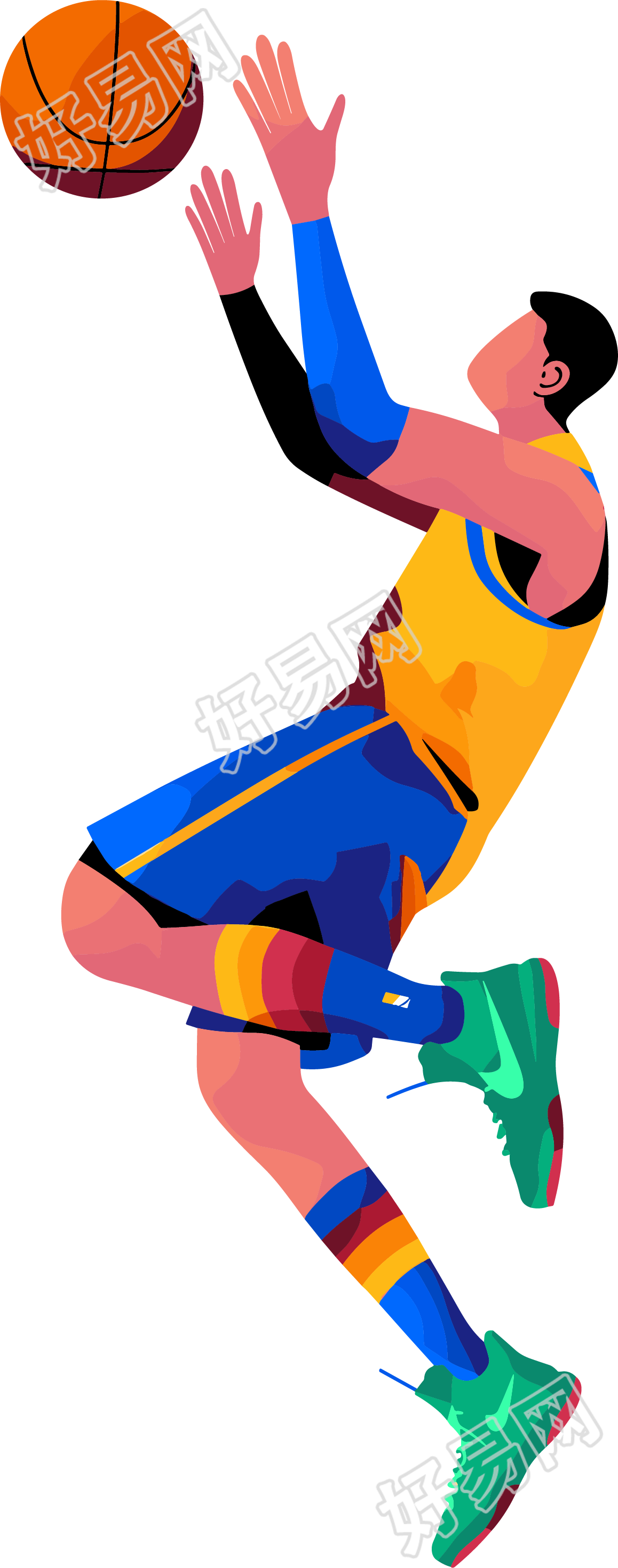 打篮球运球插图