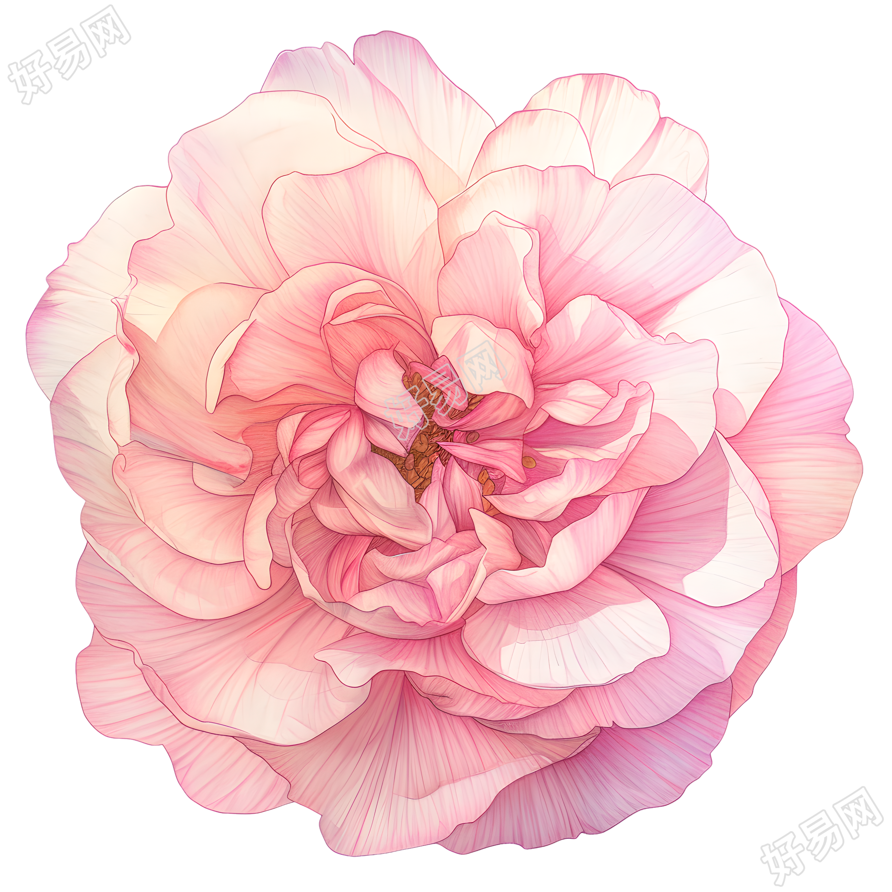 花朵彩铅素材