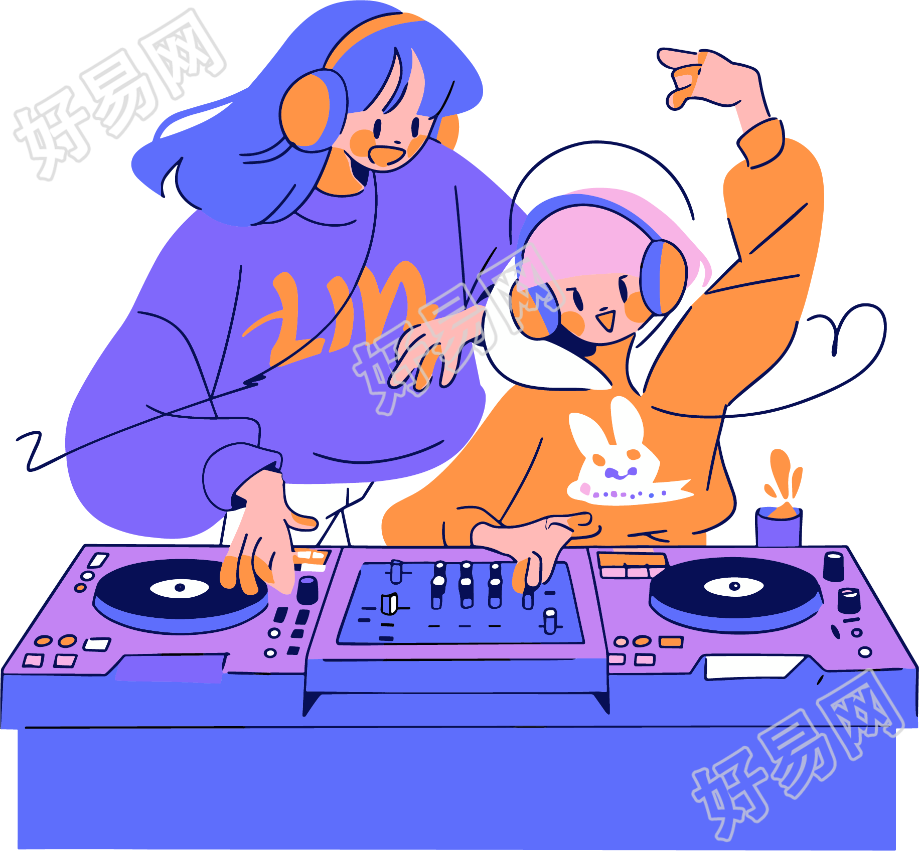 音乐节打碟插图