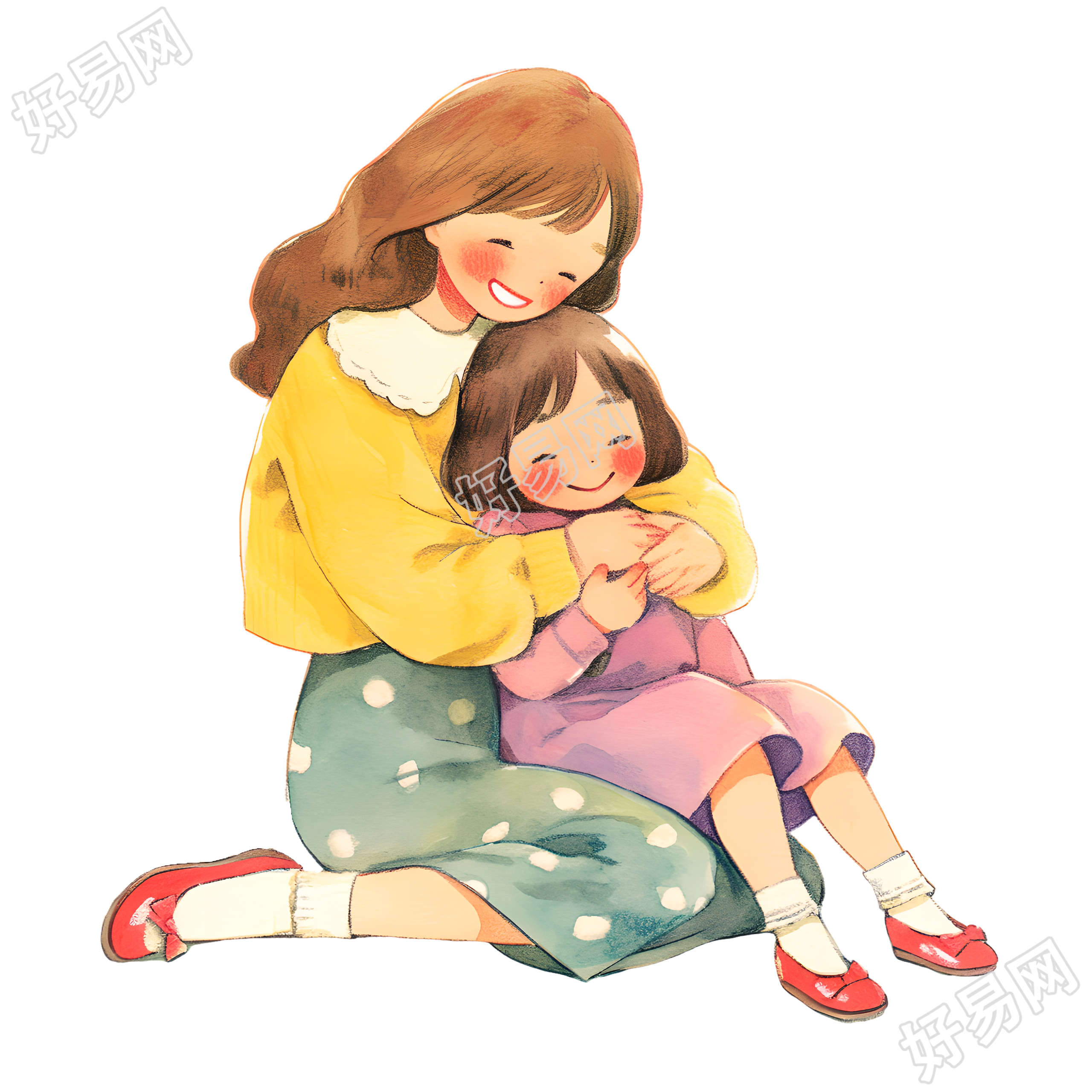 母女PNG商用素材