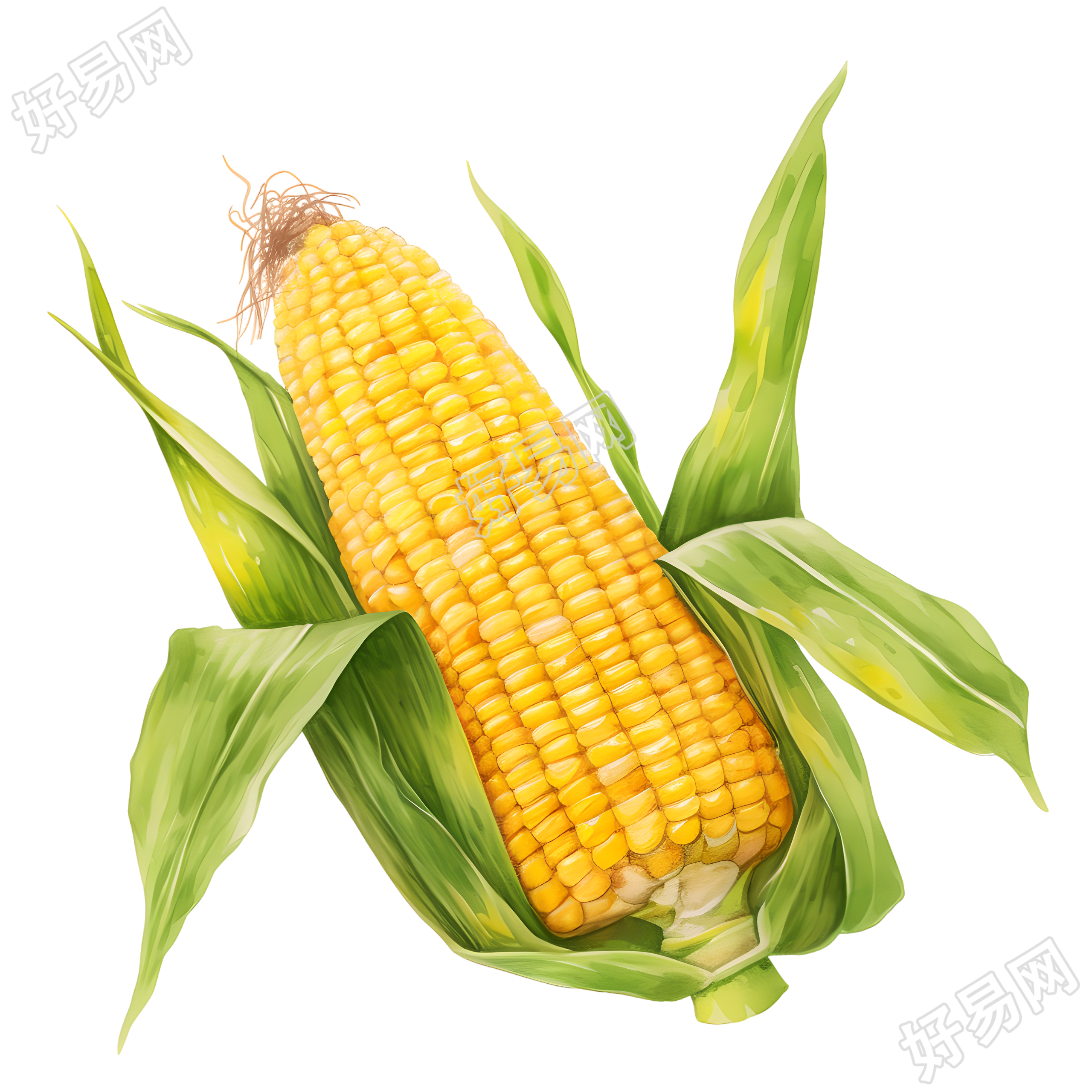 玉米商业插画