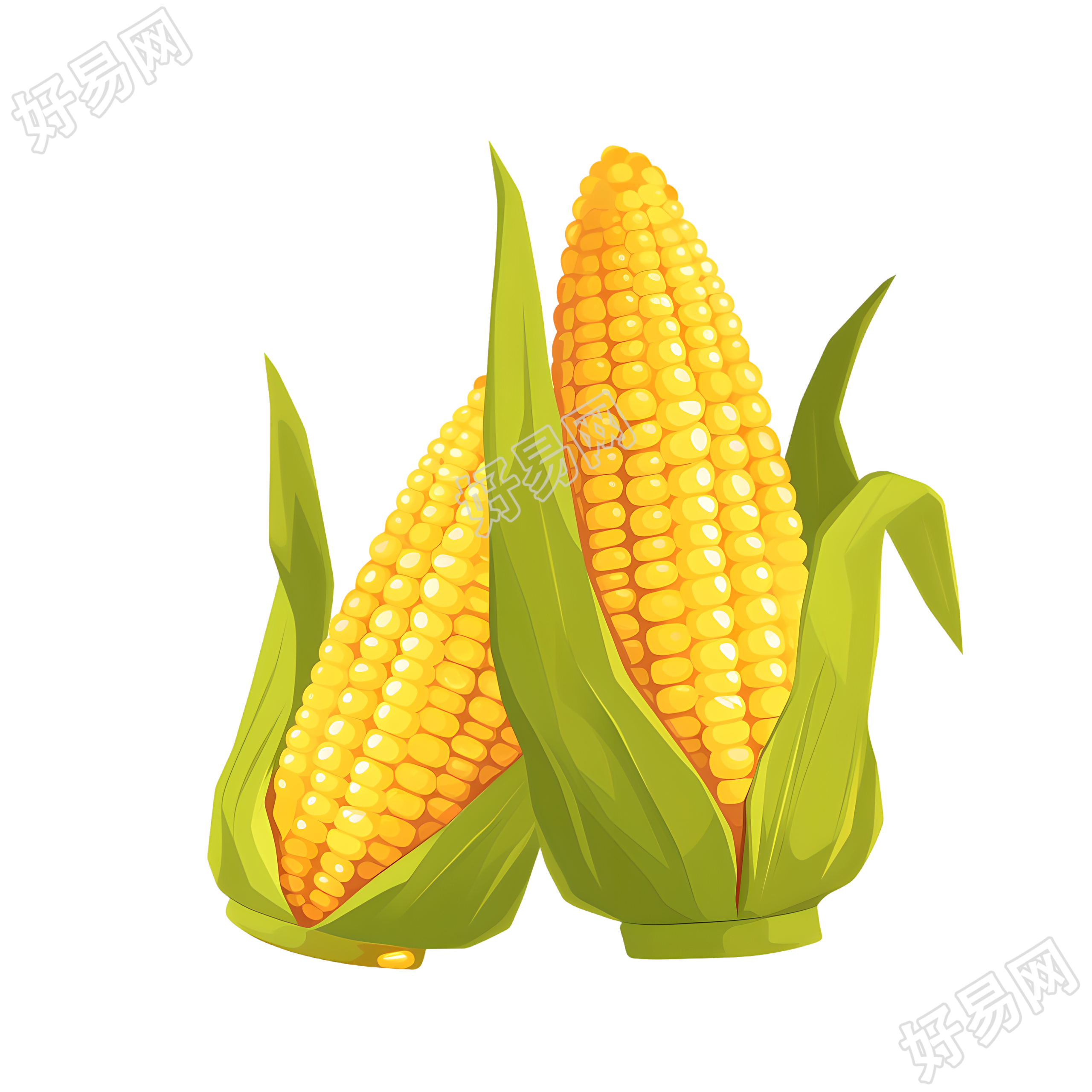 玉米丰收插图