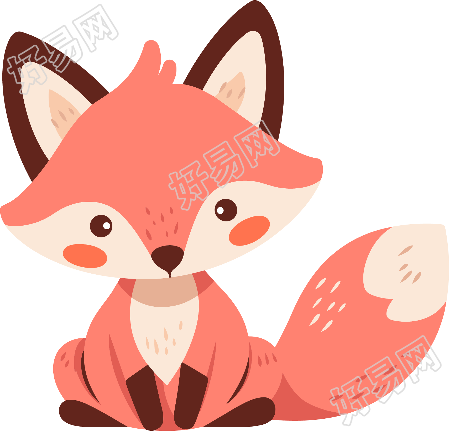 狐狸插画设计素材