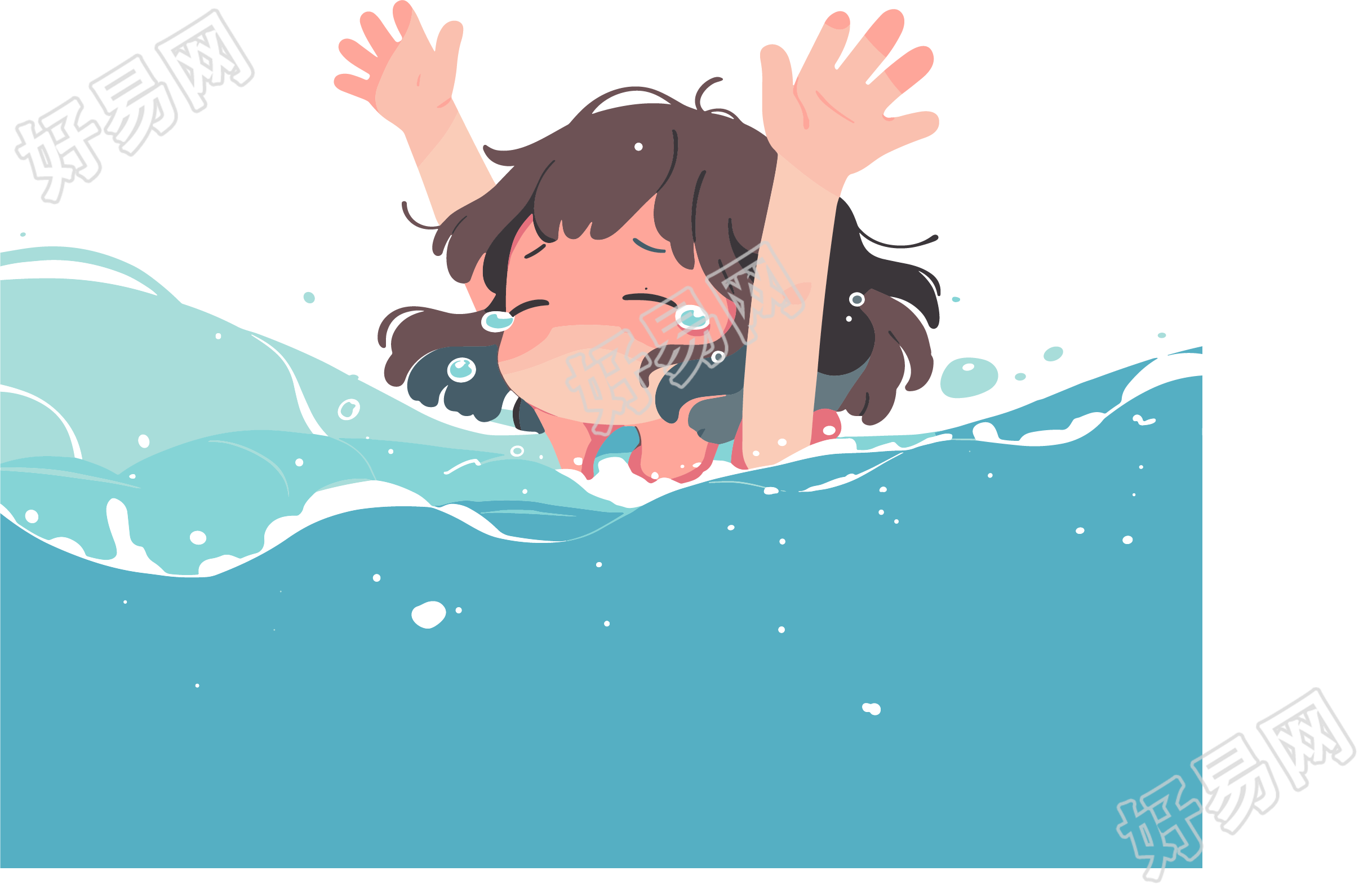 溺水女孩插图