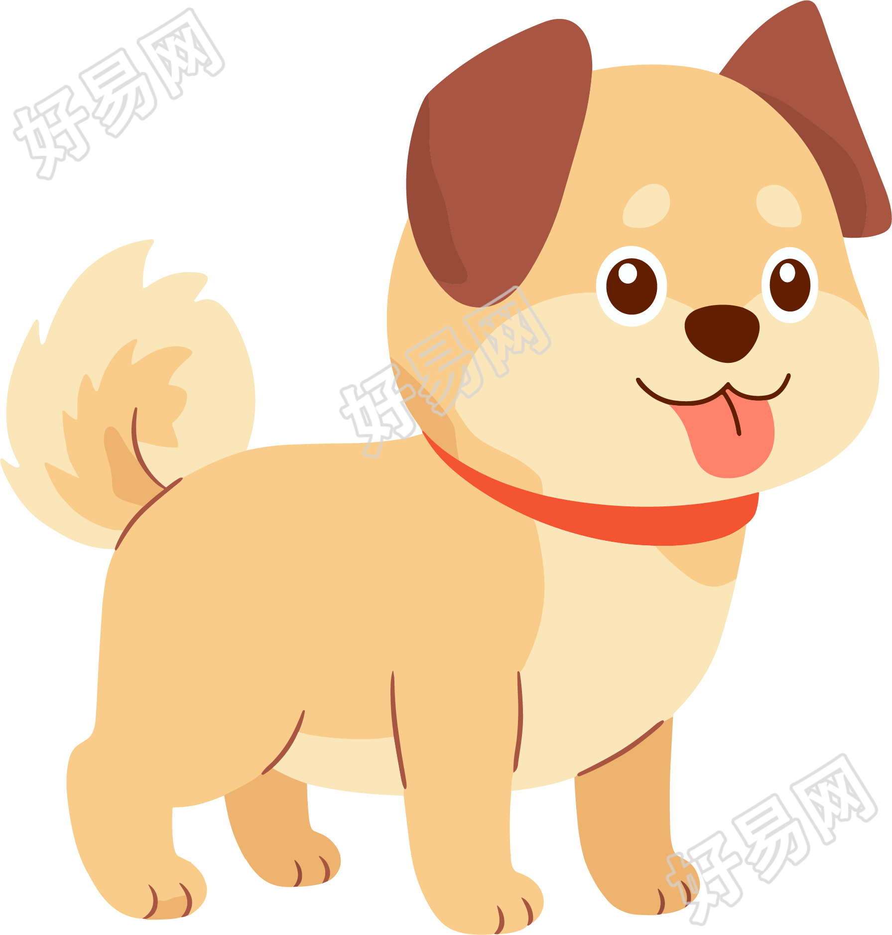 小狗吐舌头插图