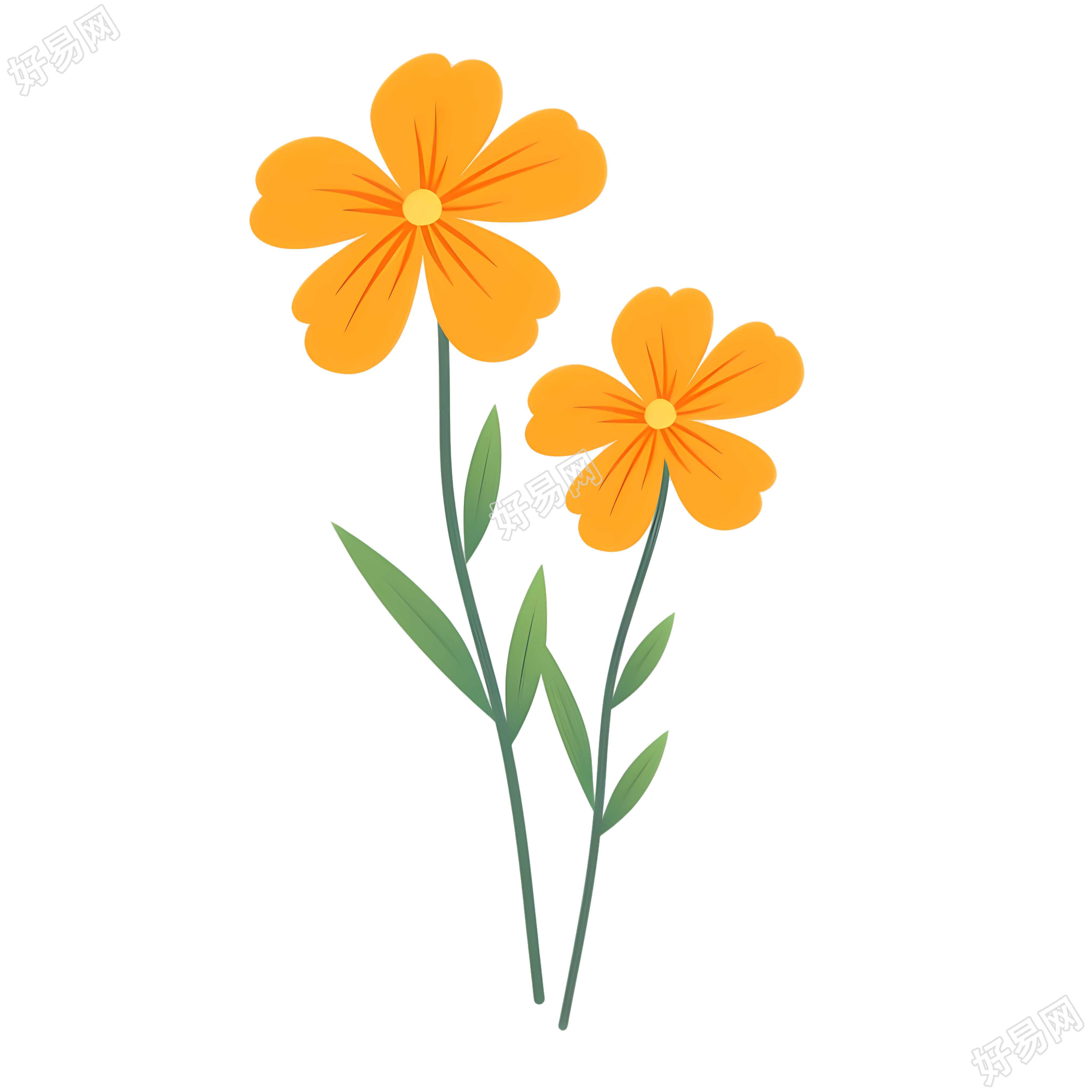 小花装饰性素材