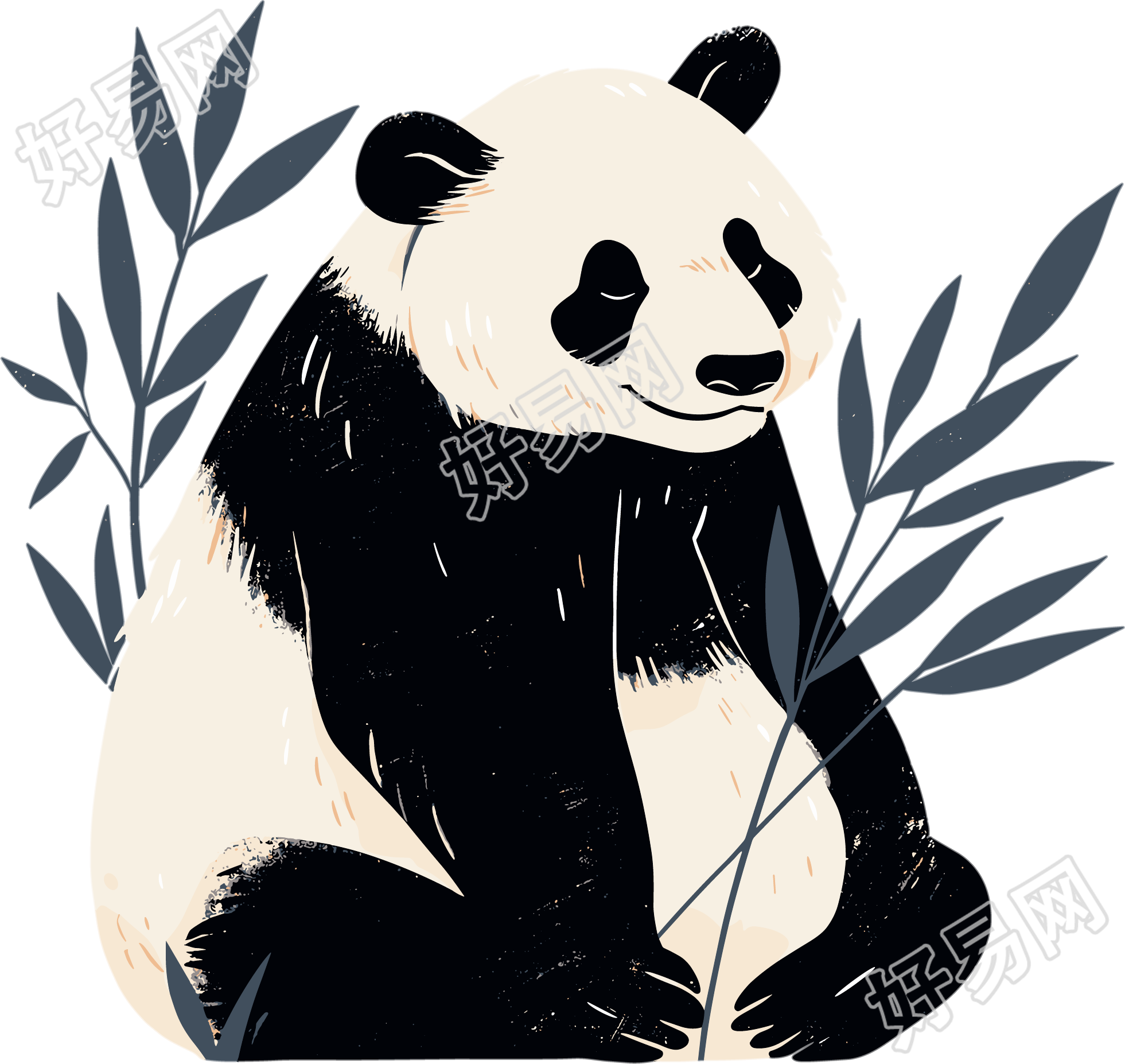 熊猫珍稀动物元素