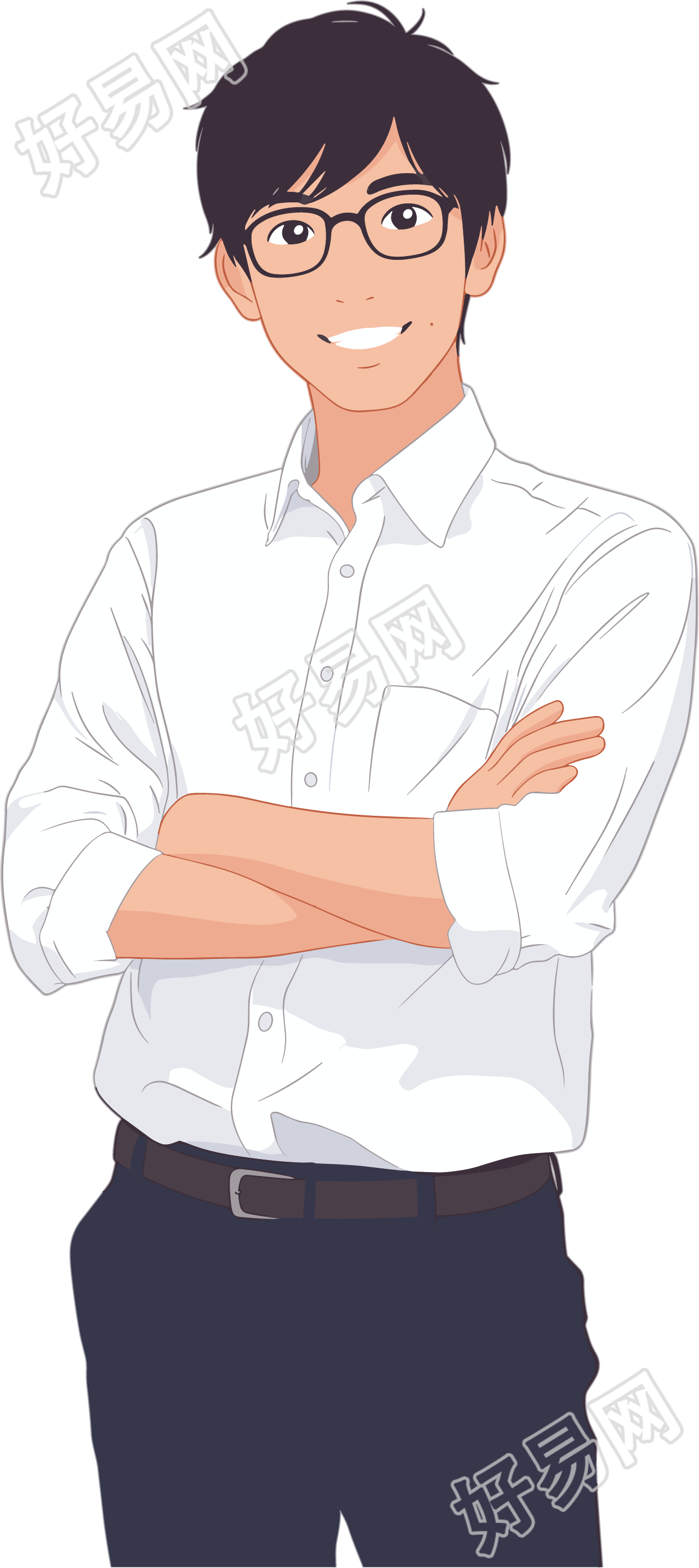 培训老师简笔画素材