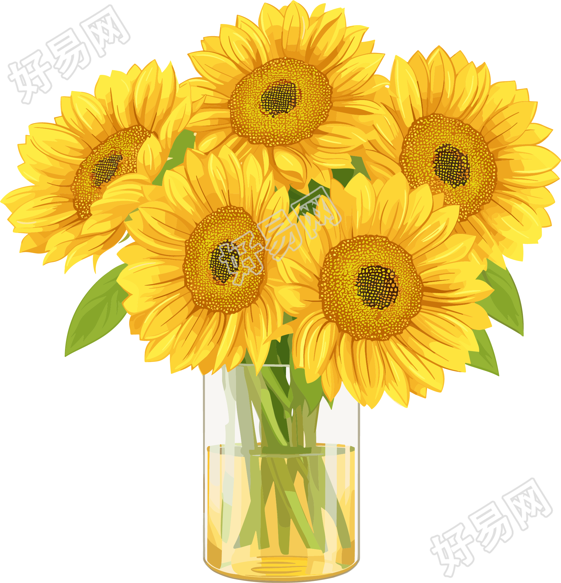 花瓶矢量插图