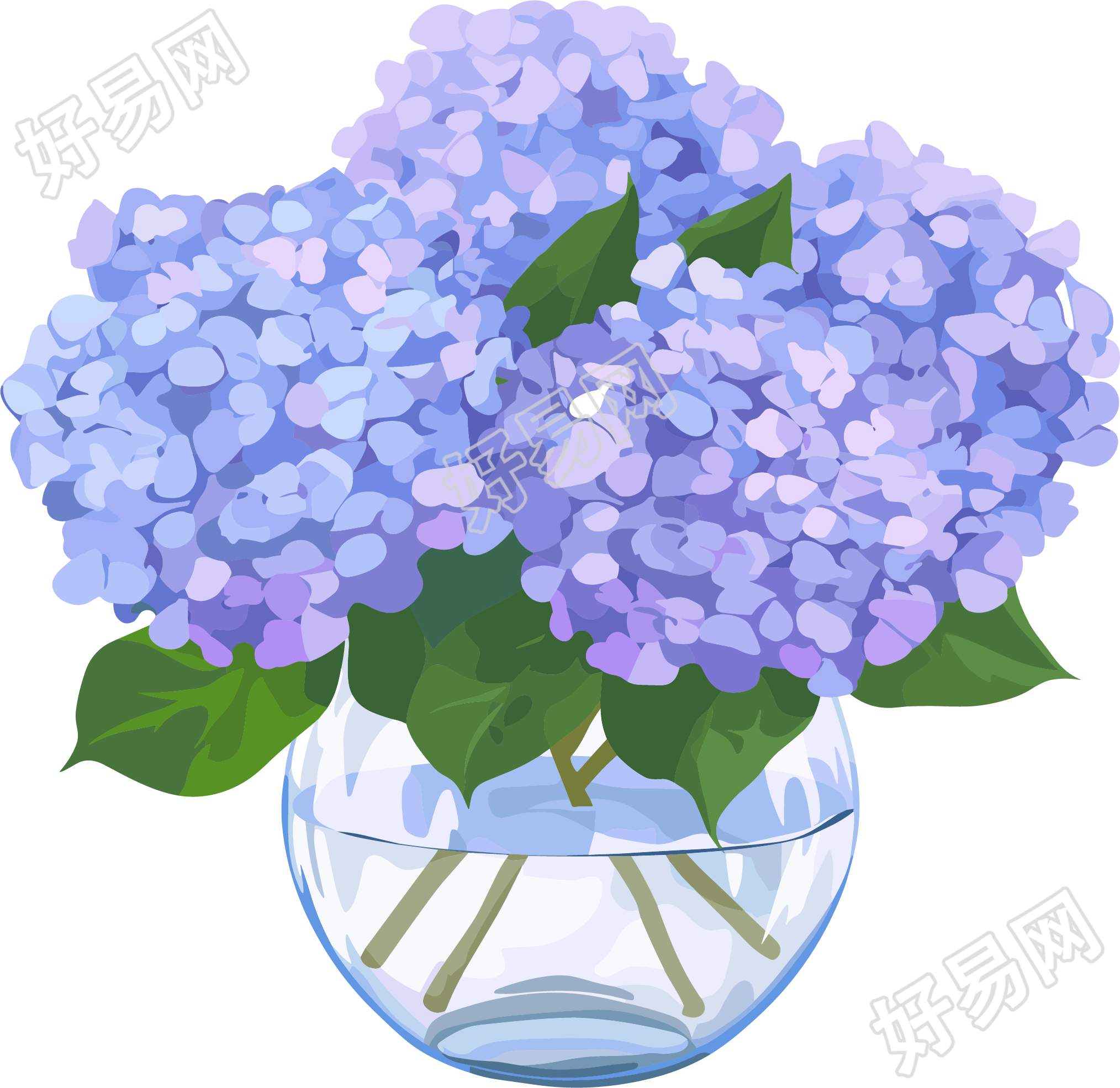 花瓶简约插画