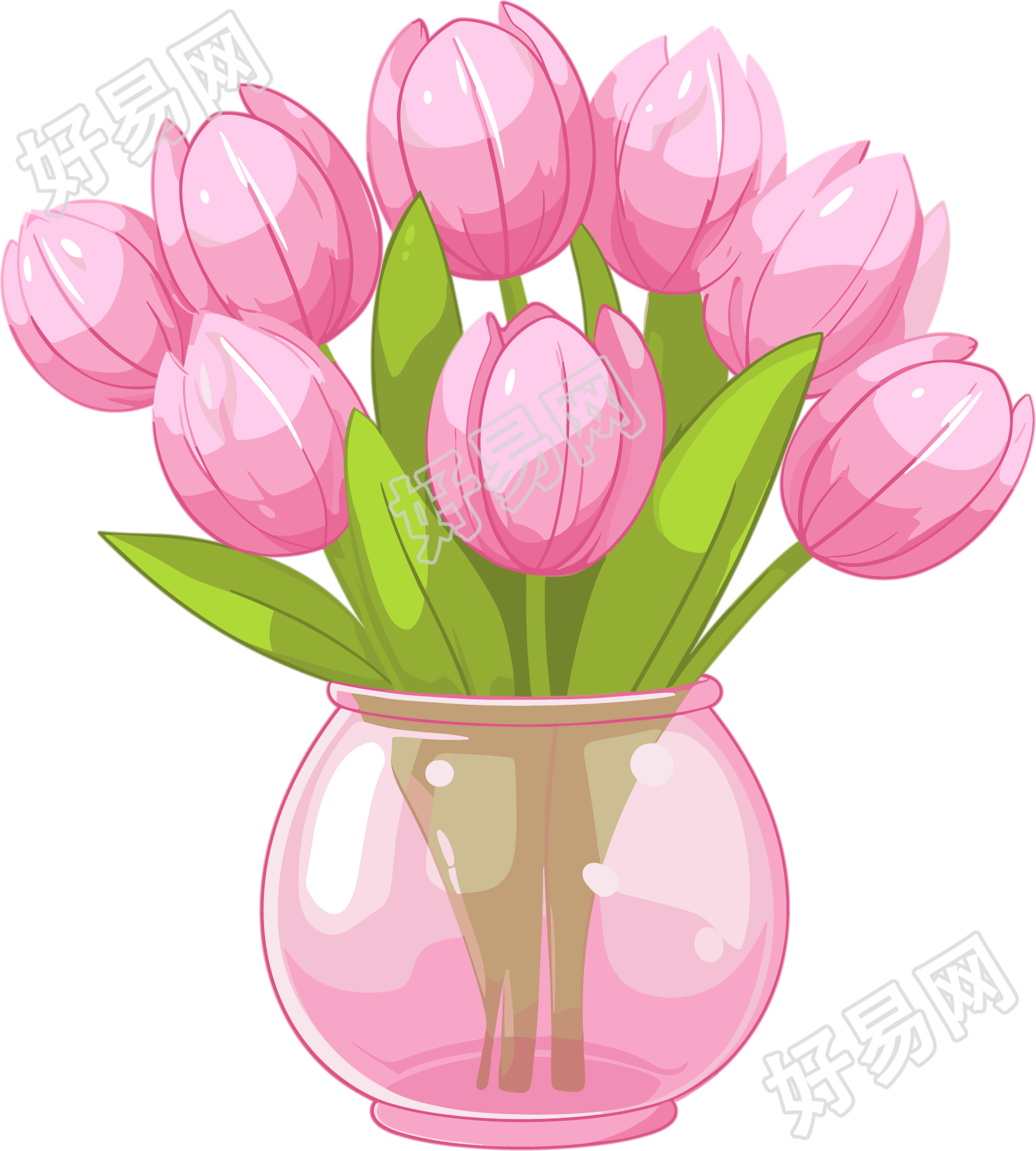 花瓶花束插图