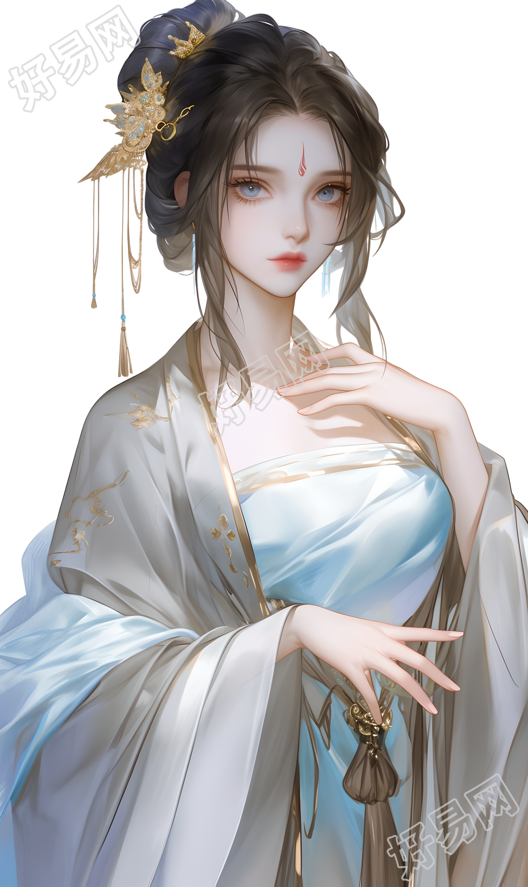 古装美女PNG素材