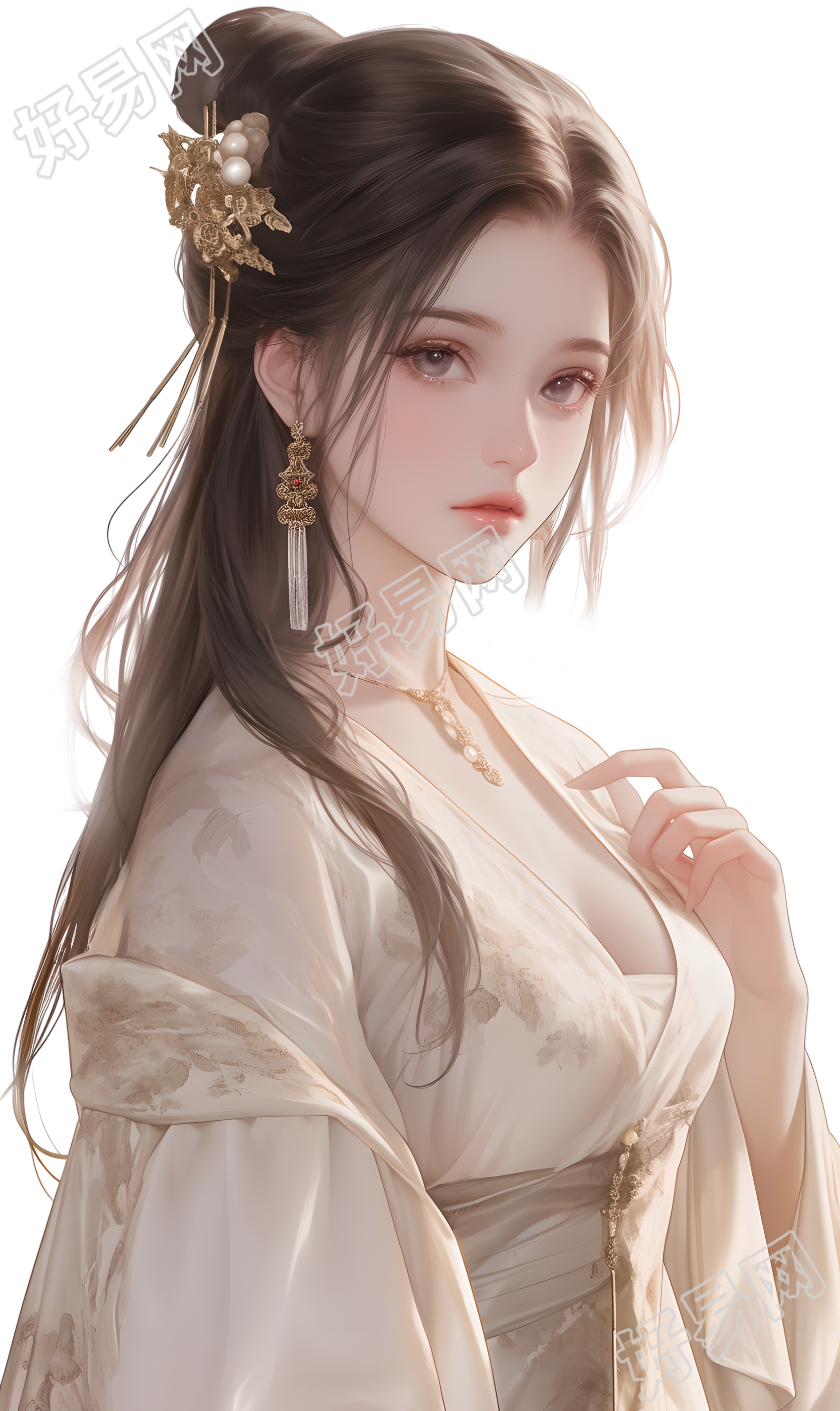 古装美女元素