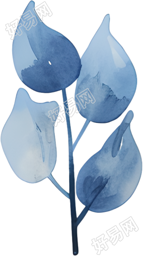 水彩叶子高清插画
