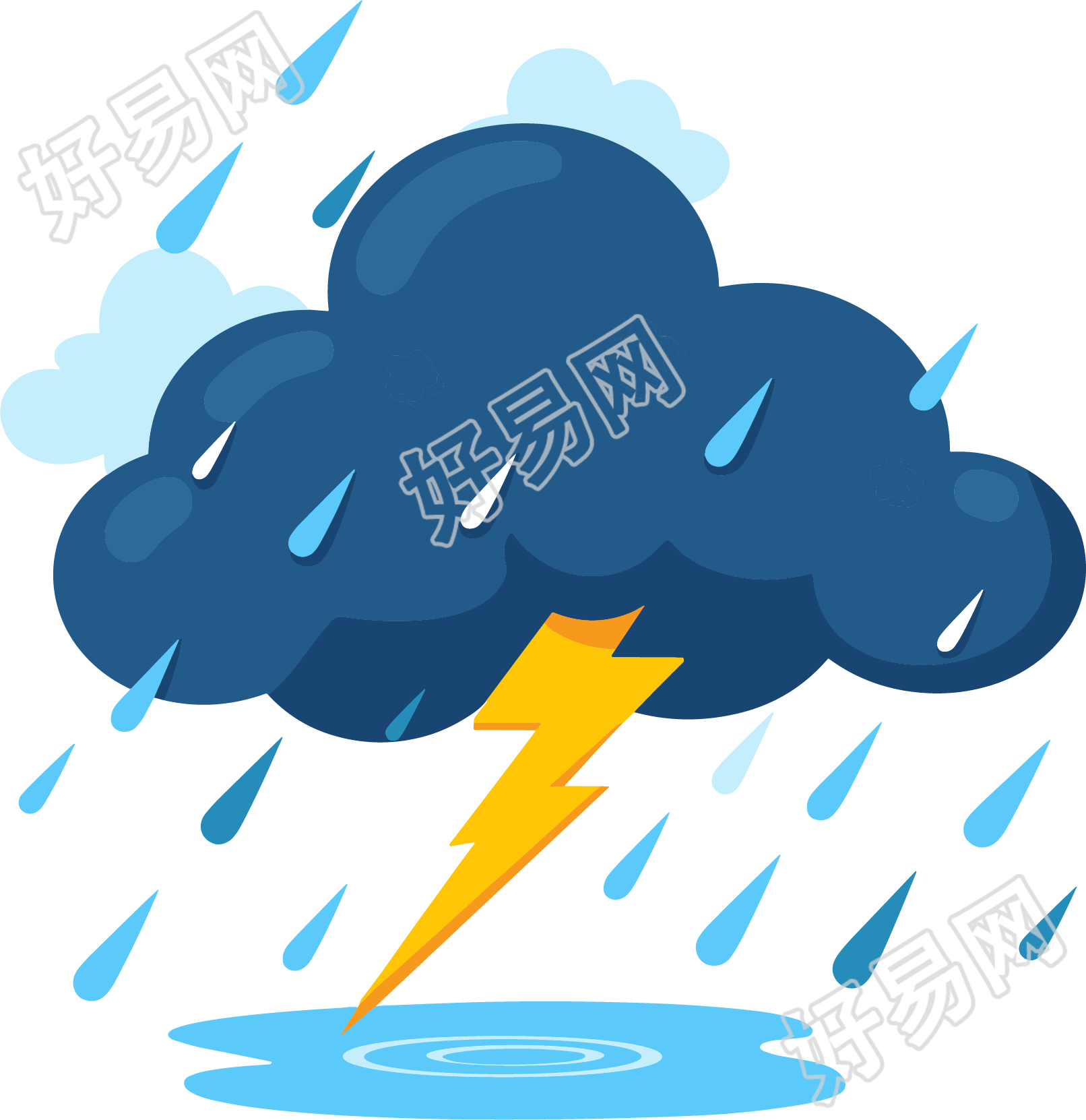 暴风雨图标素材