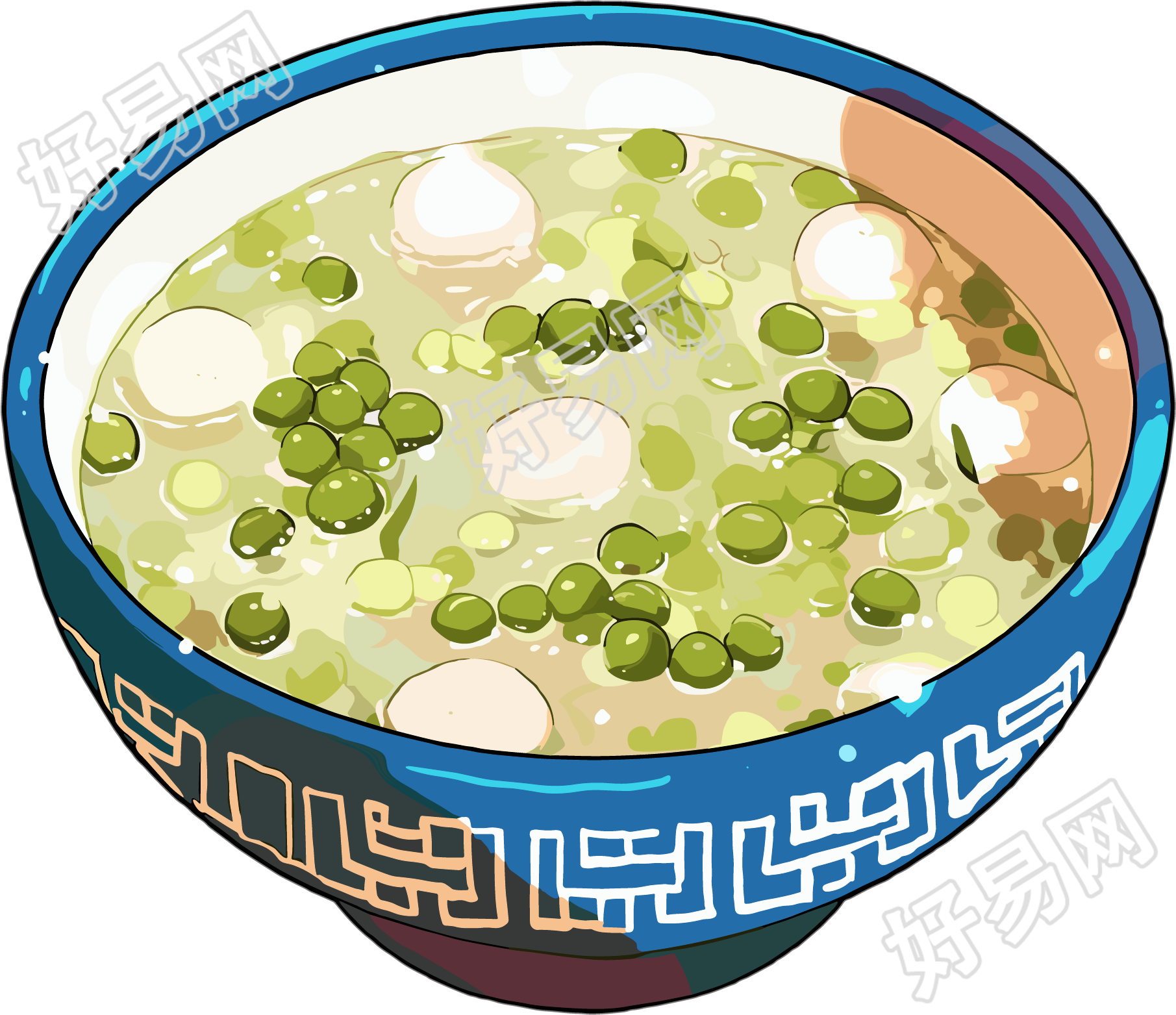 绿豆汤创意素材