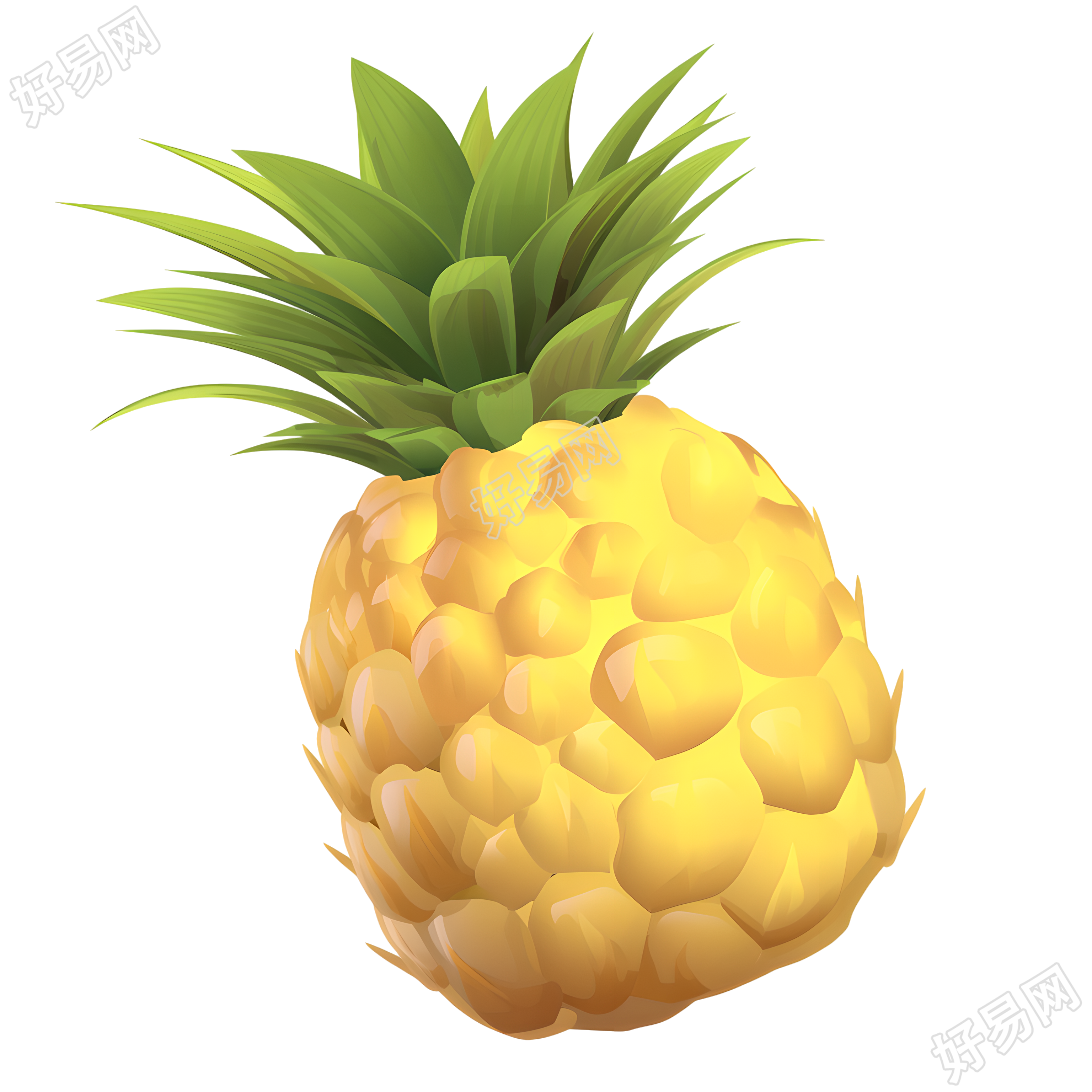 凤梨插画素材
