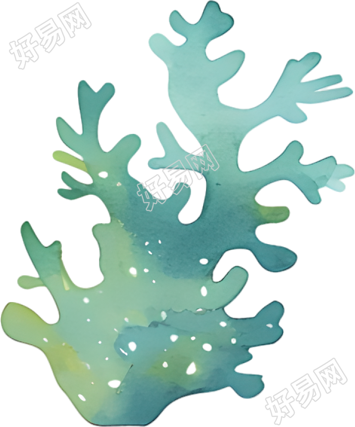 水彩珊瑚插图