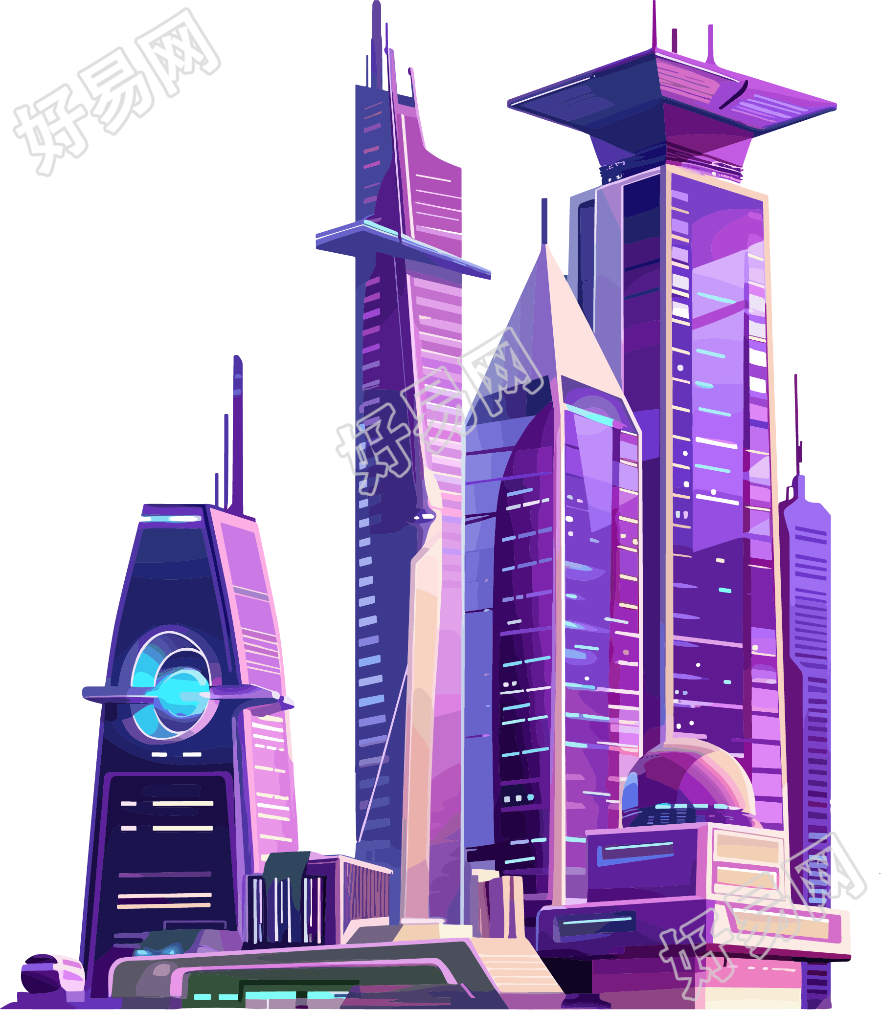 未来城市科技元素