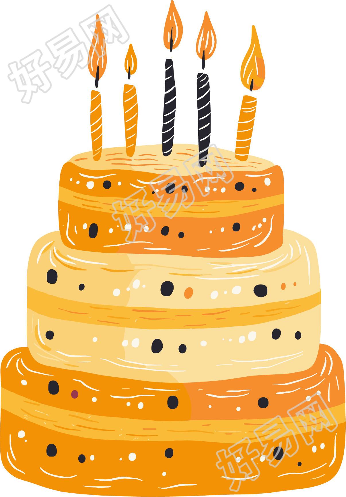 生日贺卡创意插图