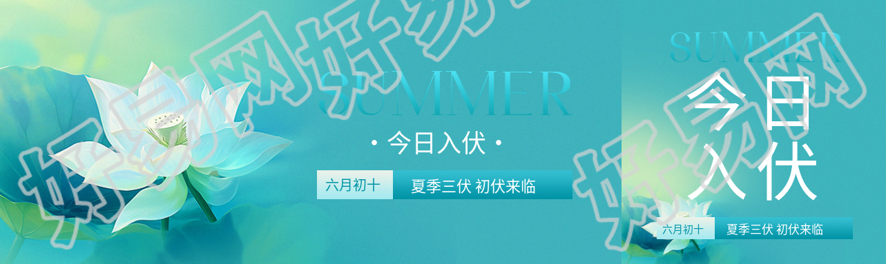 今日入伏弥散风公众号封面图
