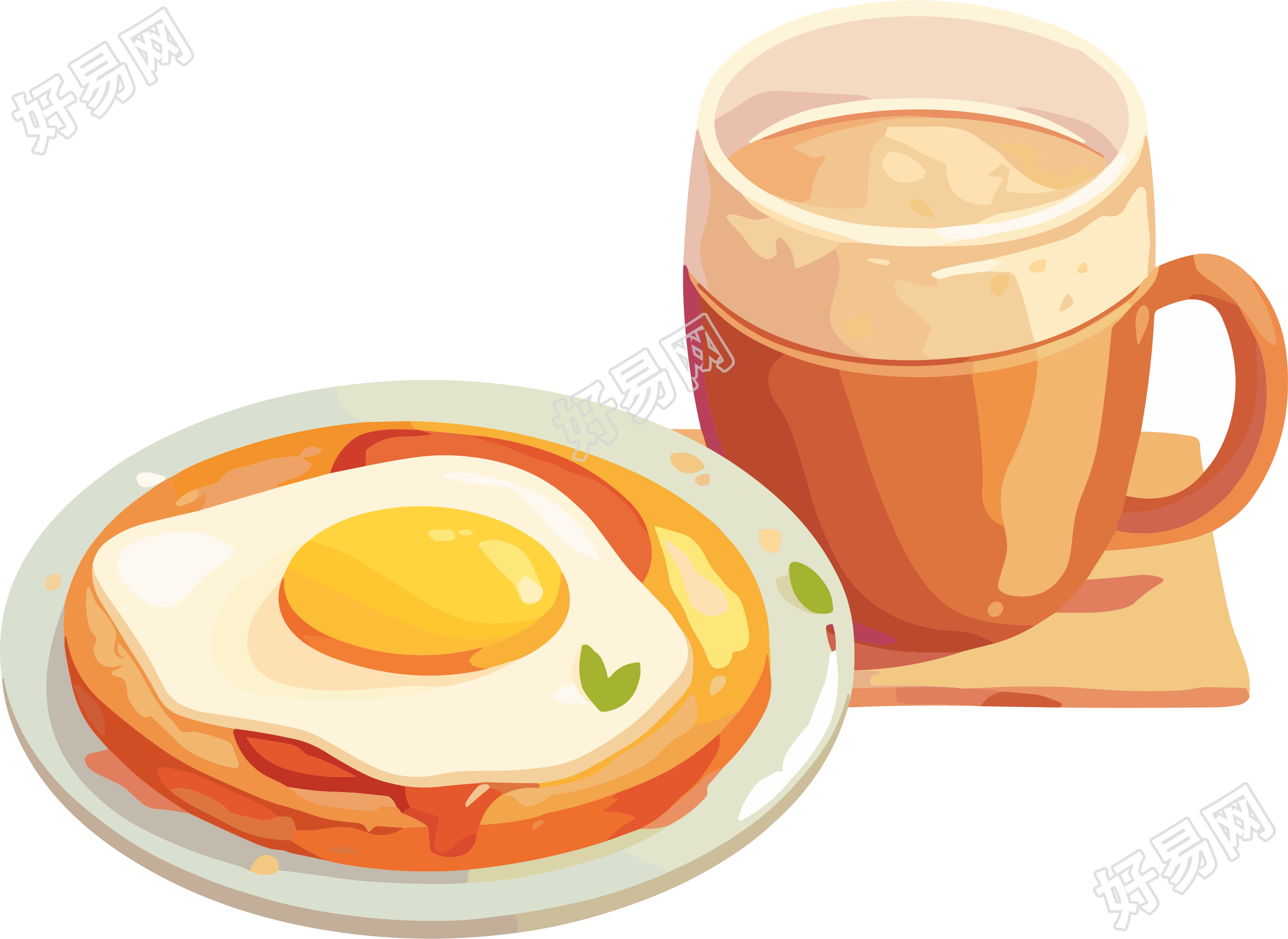 幼儿园食谱插画
