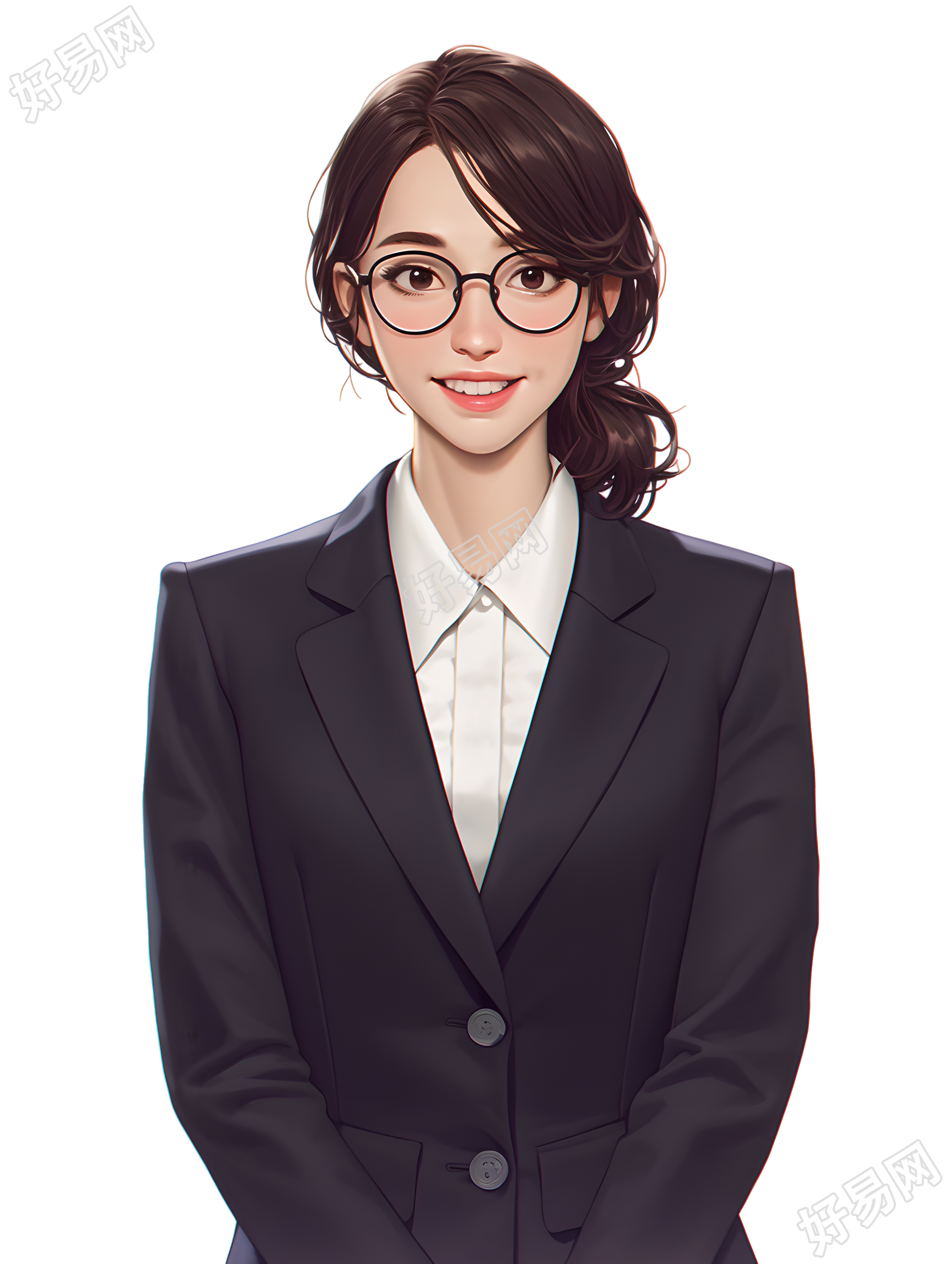 公务员可商用插画