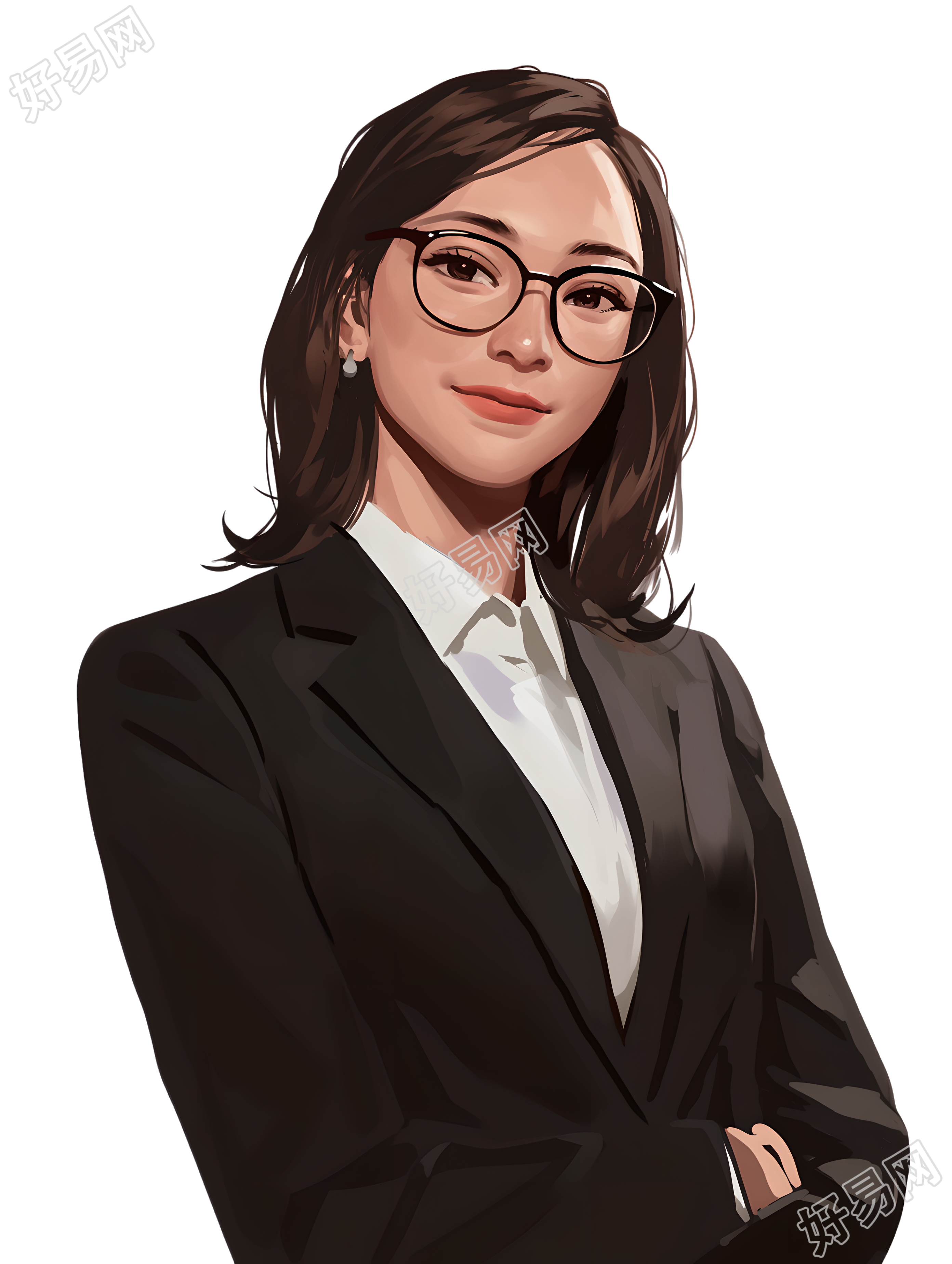 公务员商业设计元素