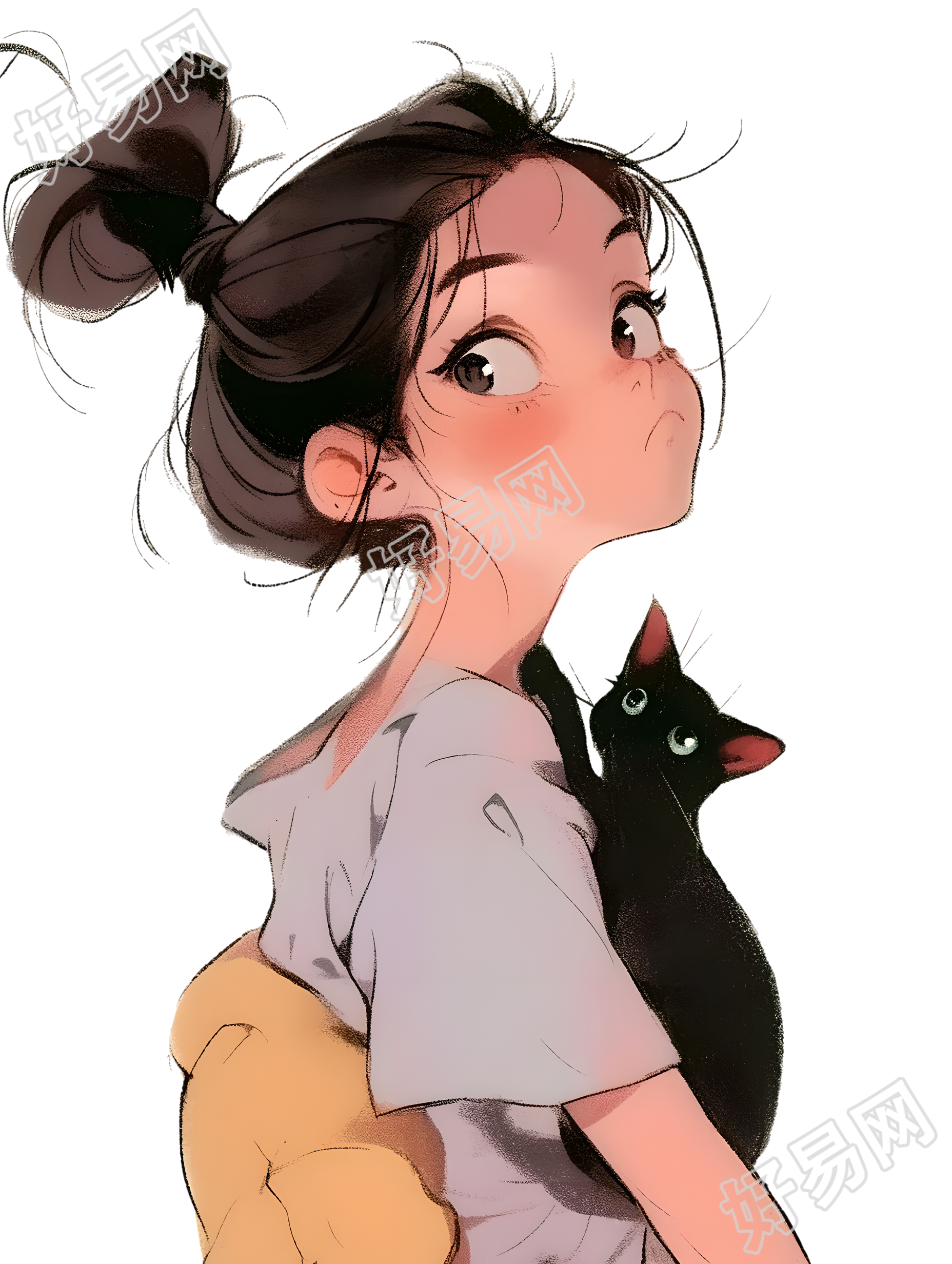 可爱小女孩元素