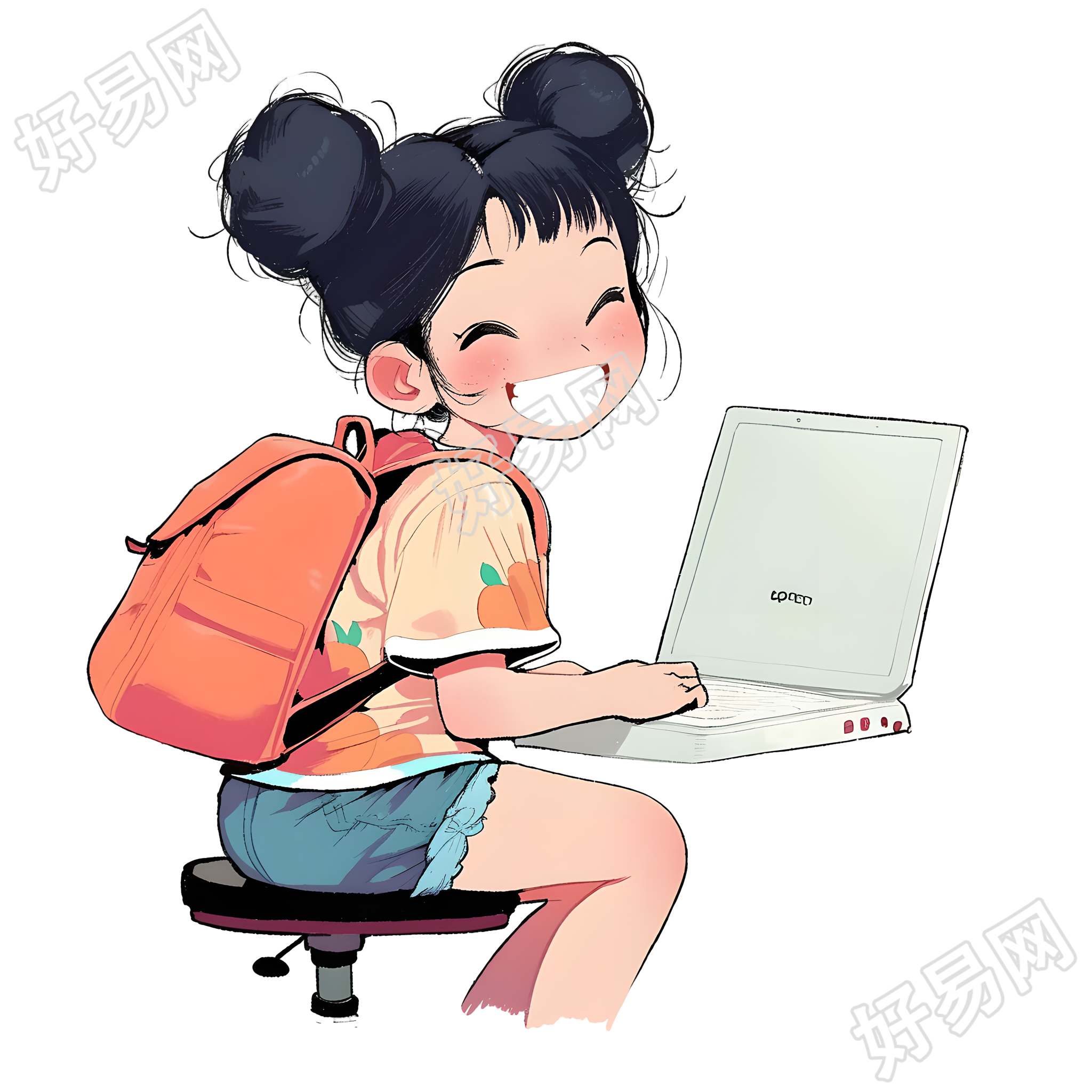 可爱小女孩高清素材