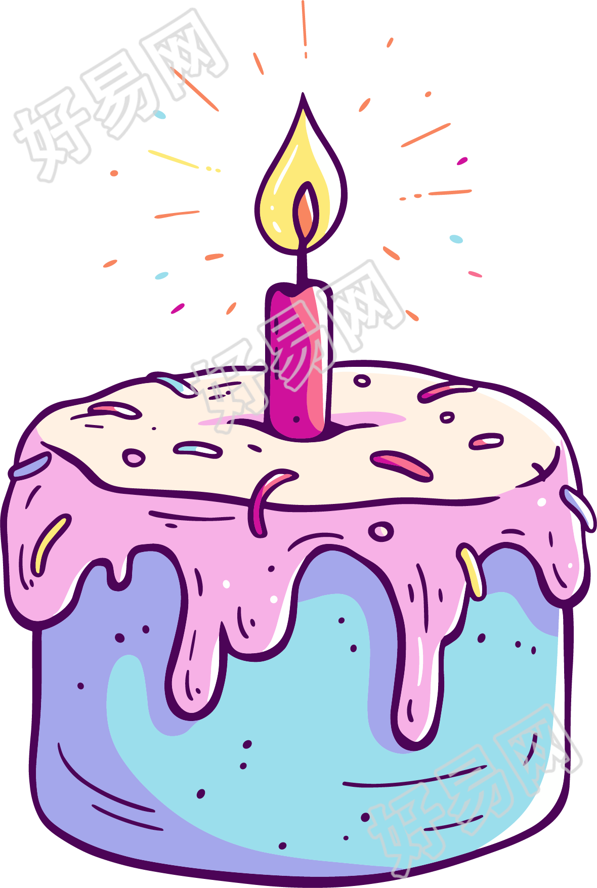 生日蛋糕插图