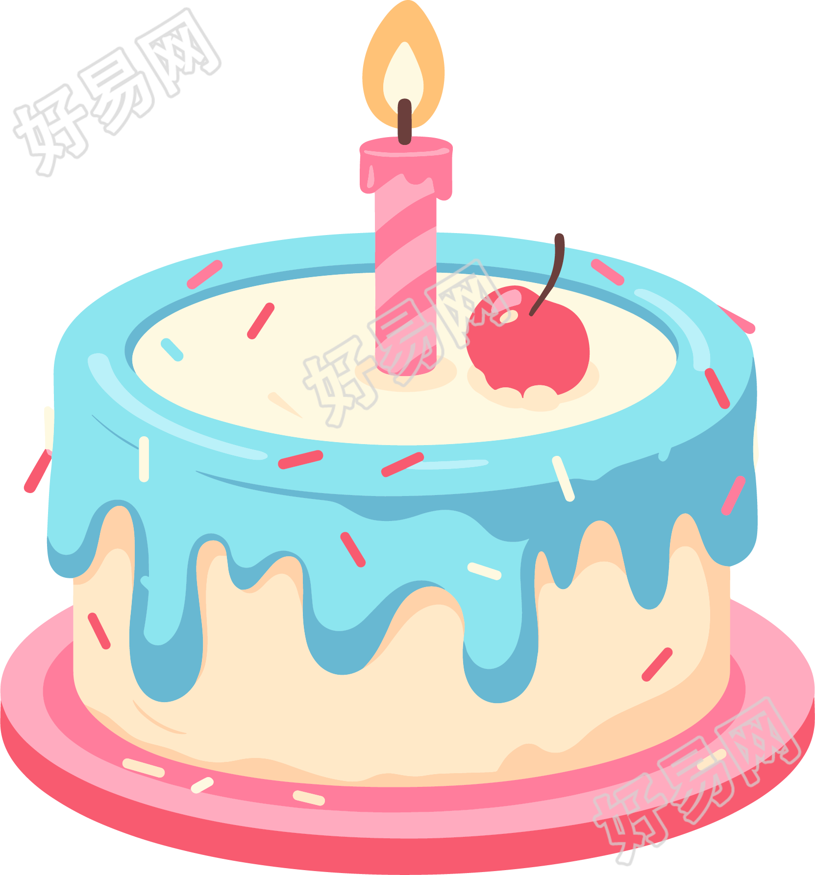 生日蛋糕生日派对元素