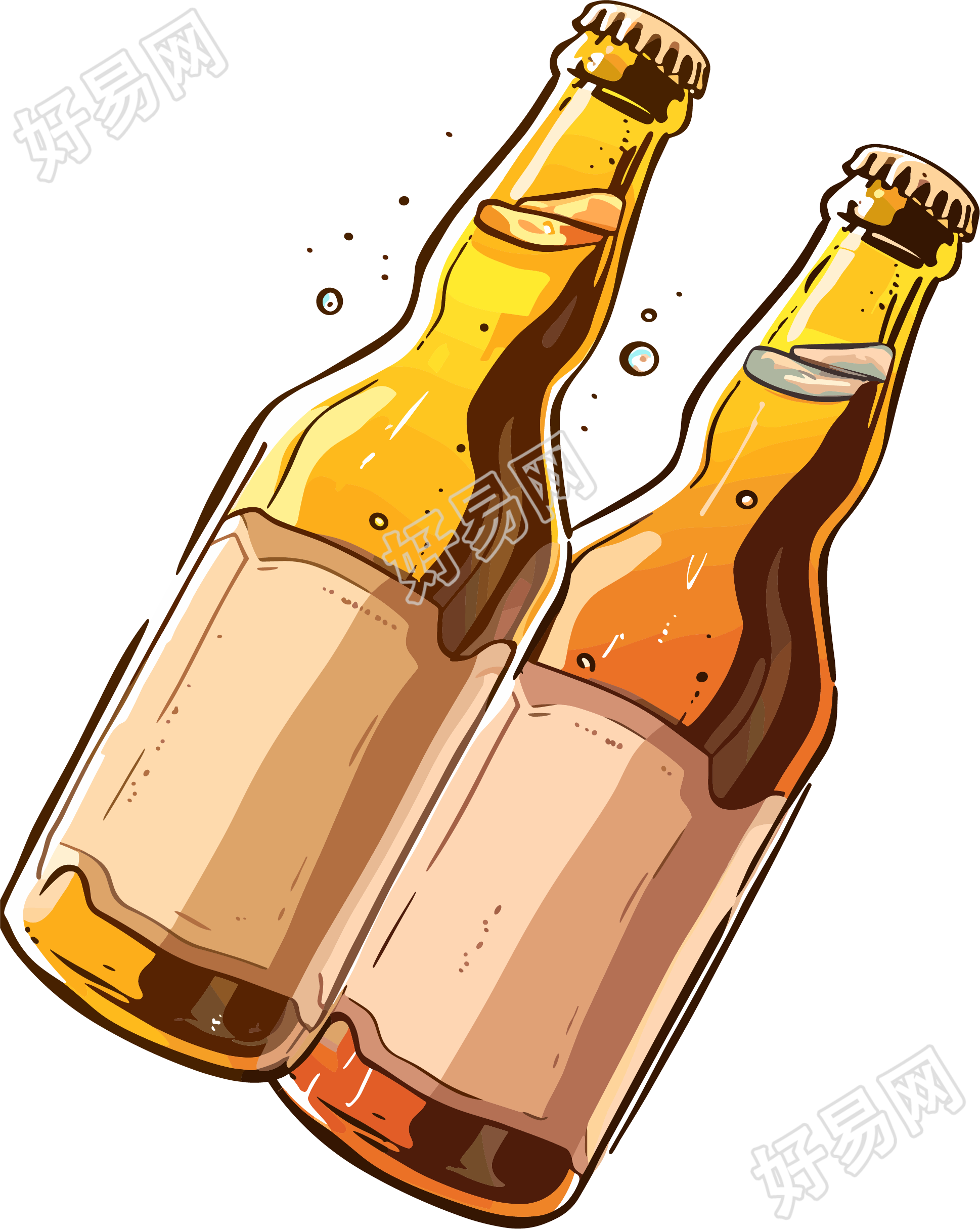 啤酒节啤酒瓶素材