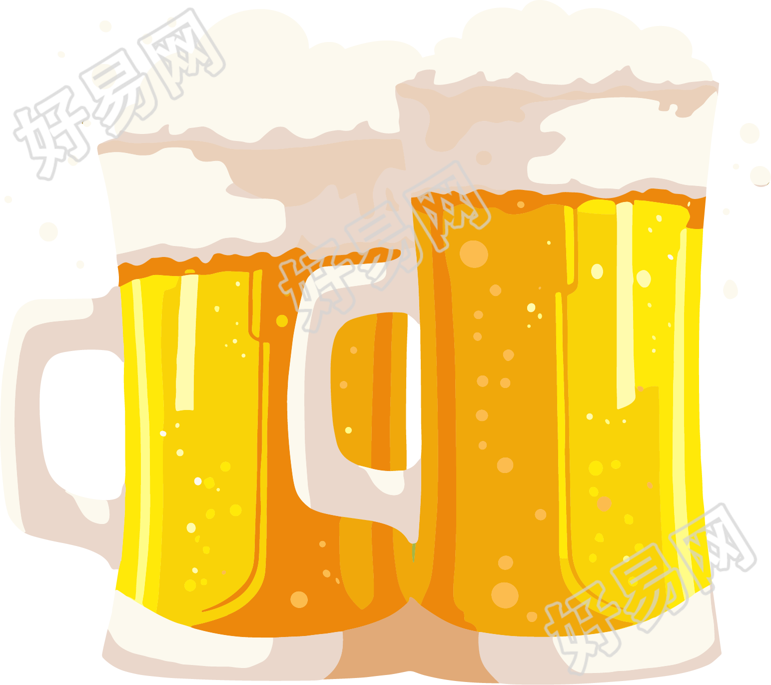 啤酒节啤酒插画