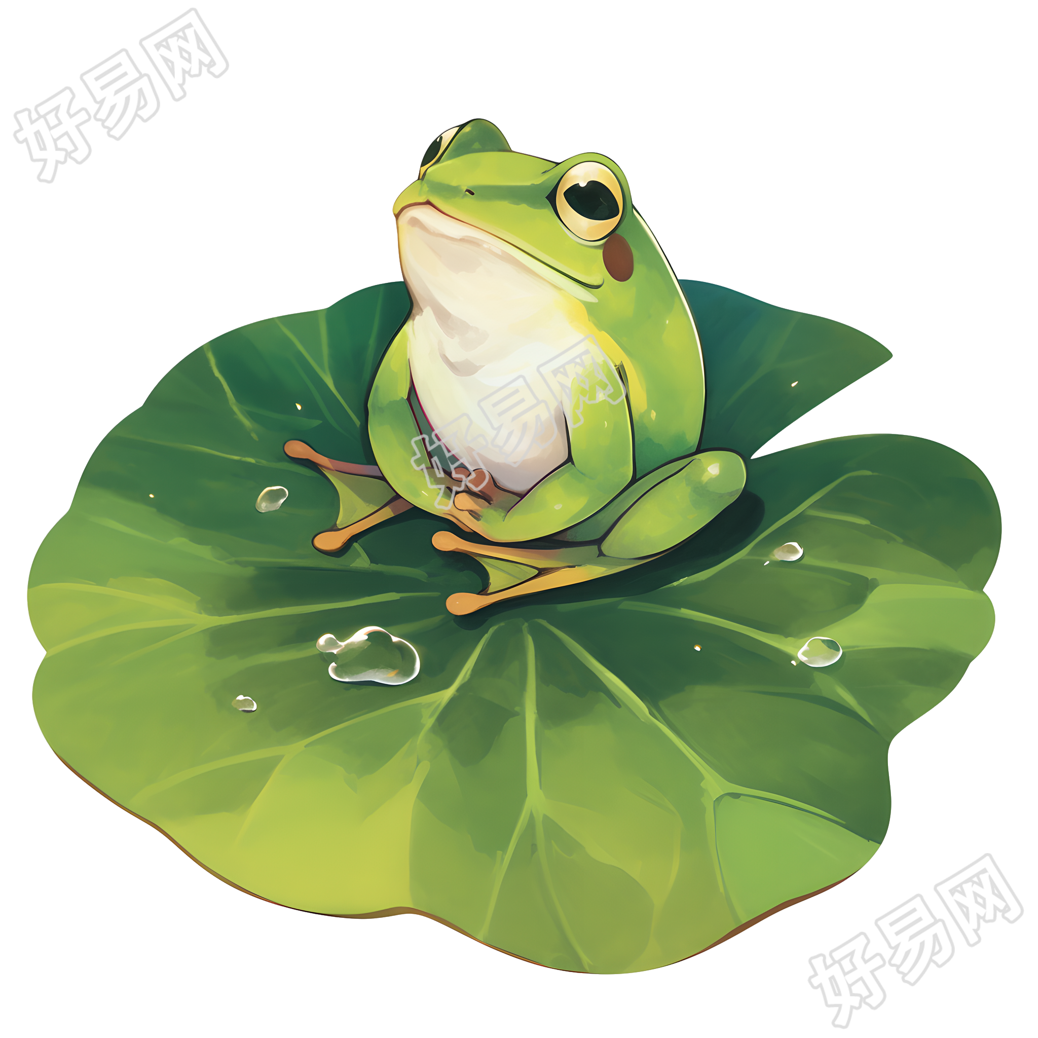 小青蛙荷叶露水元素