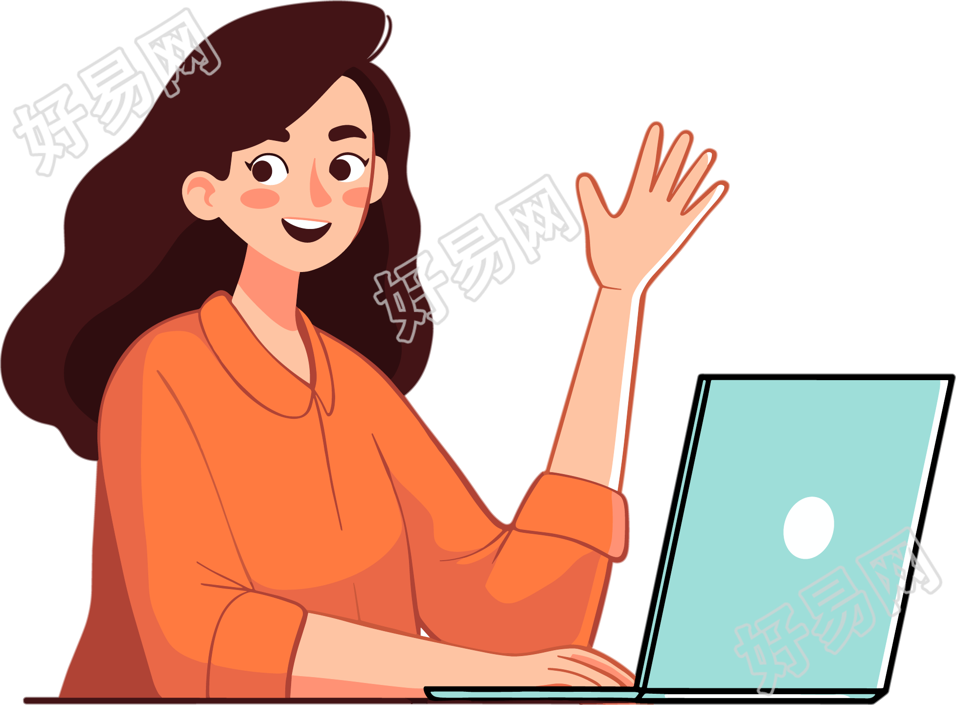 卡通人物插图素材