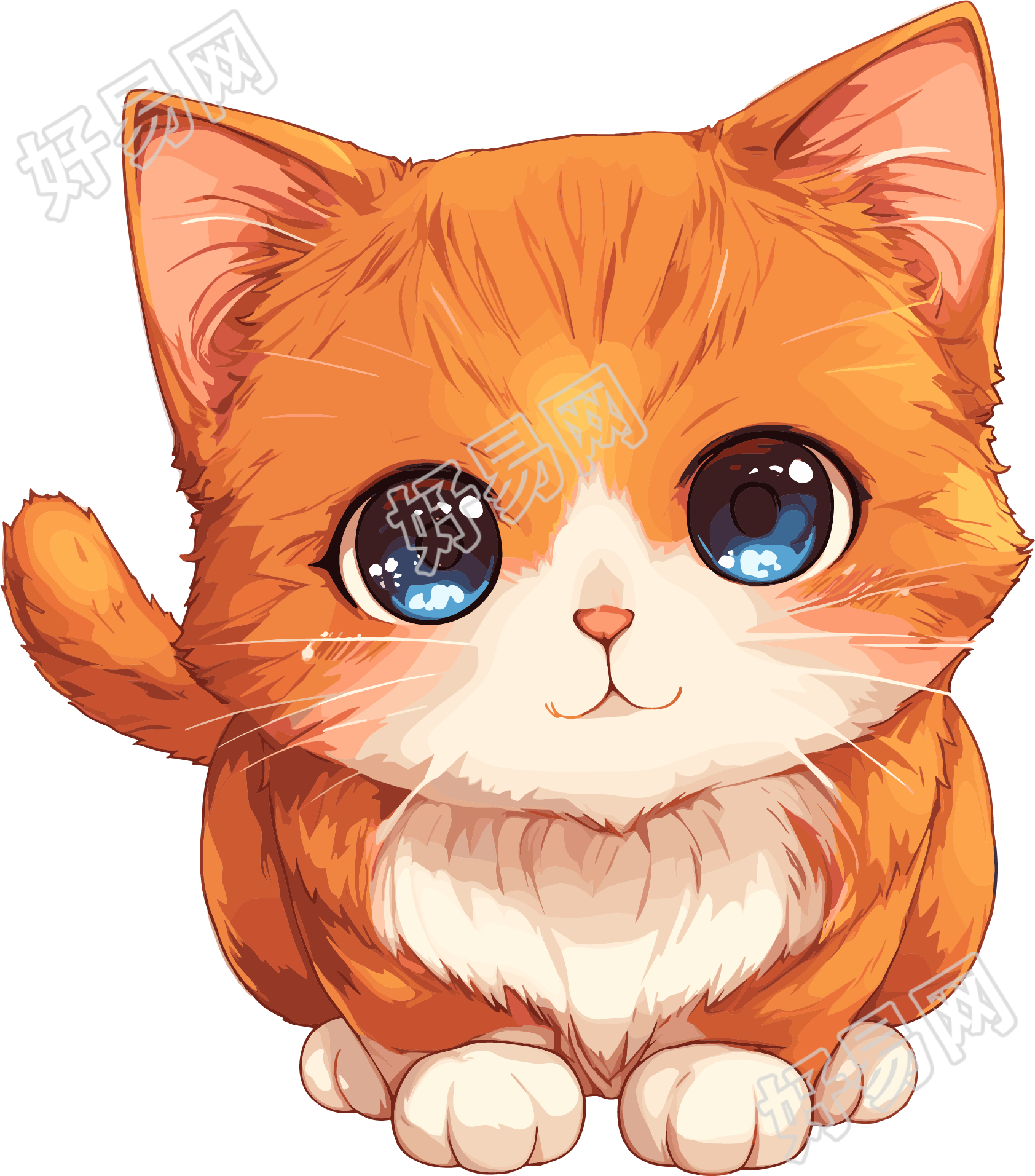 日系猫咪插画