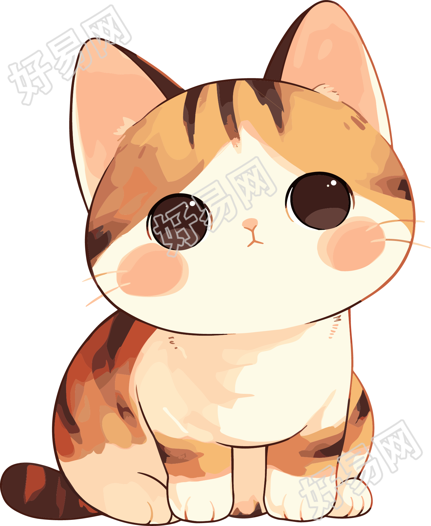 日系猫咪卡通素材
