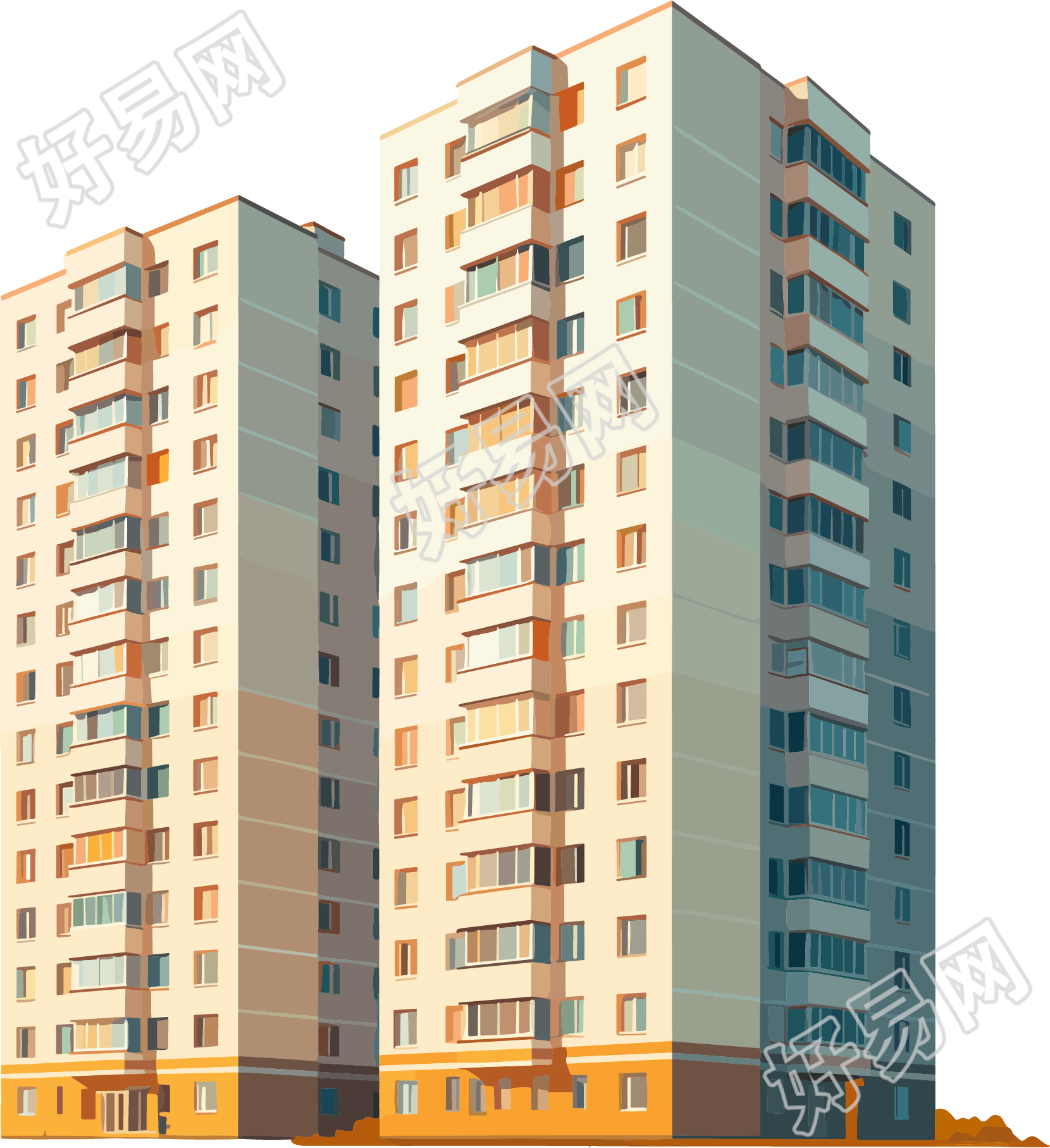 建筑创意设计插图