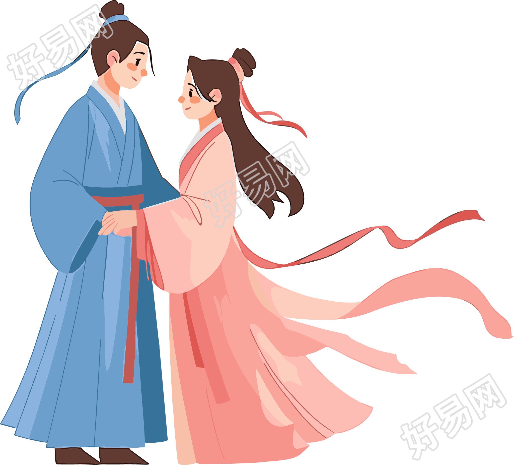 七夕牛郎织女元素