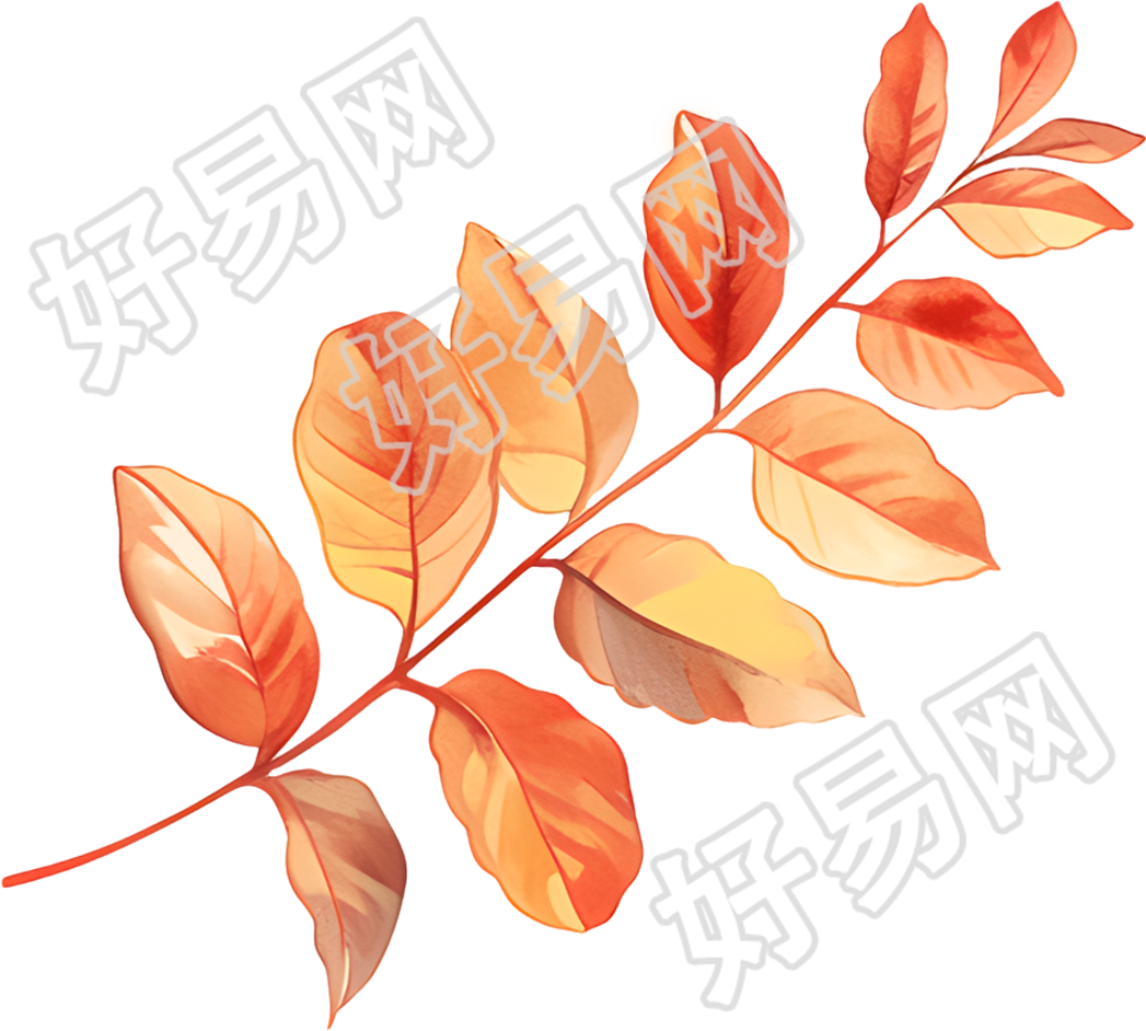 立秋树叶元素